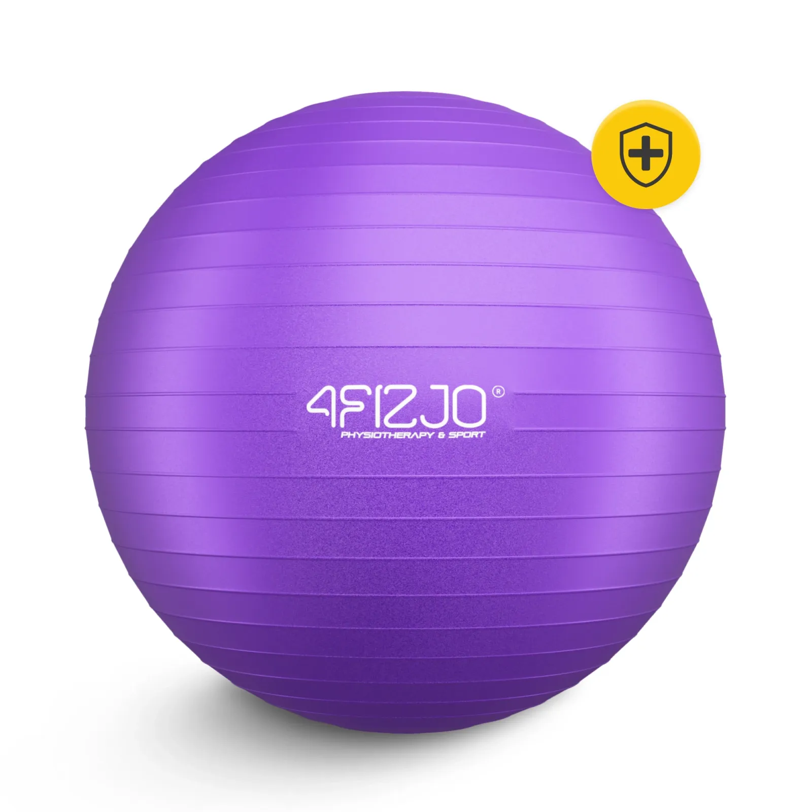 Pripučiamas gimnastikos kamuolys 75 cm violetinis