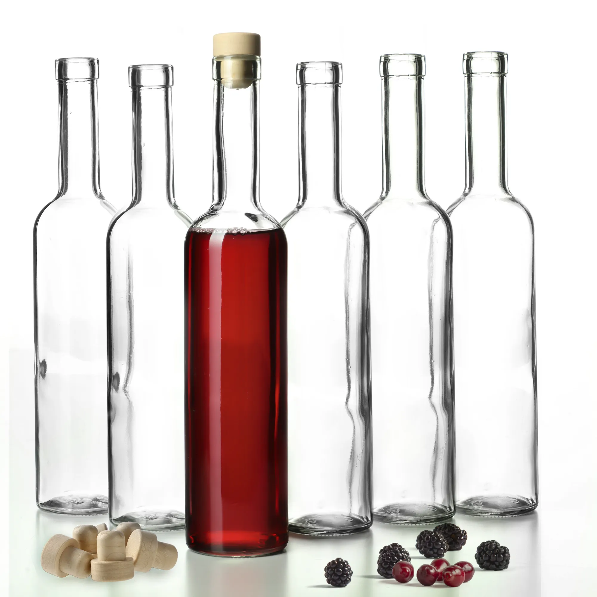 Bertigo butelis su kamščiu 0,5 l su kamščiu fi19,5, 6 vnt.