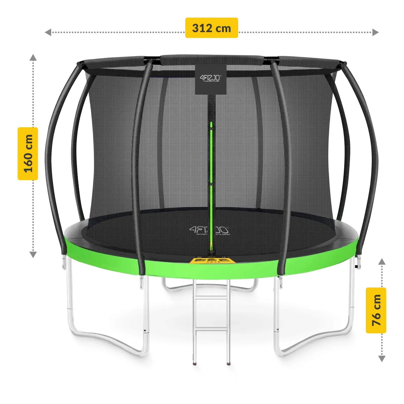 Vaikų sodo batutas PRO 312 cm 10ft