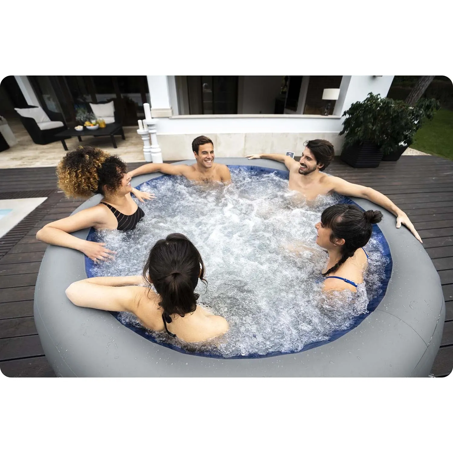 Pripučiama SPA vonia „Lay-Z Santorini“, 7 asmenims, „Bestway“, 60075 - nuotrauka 1