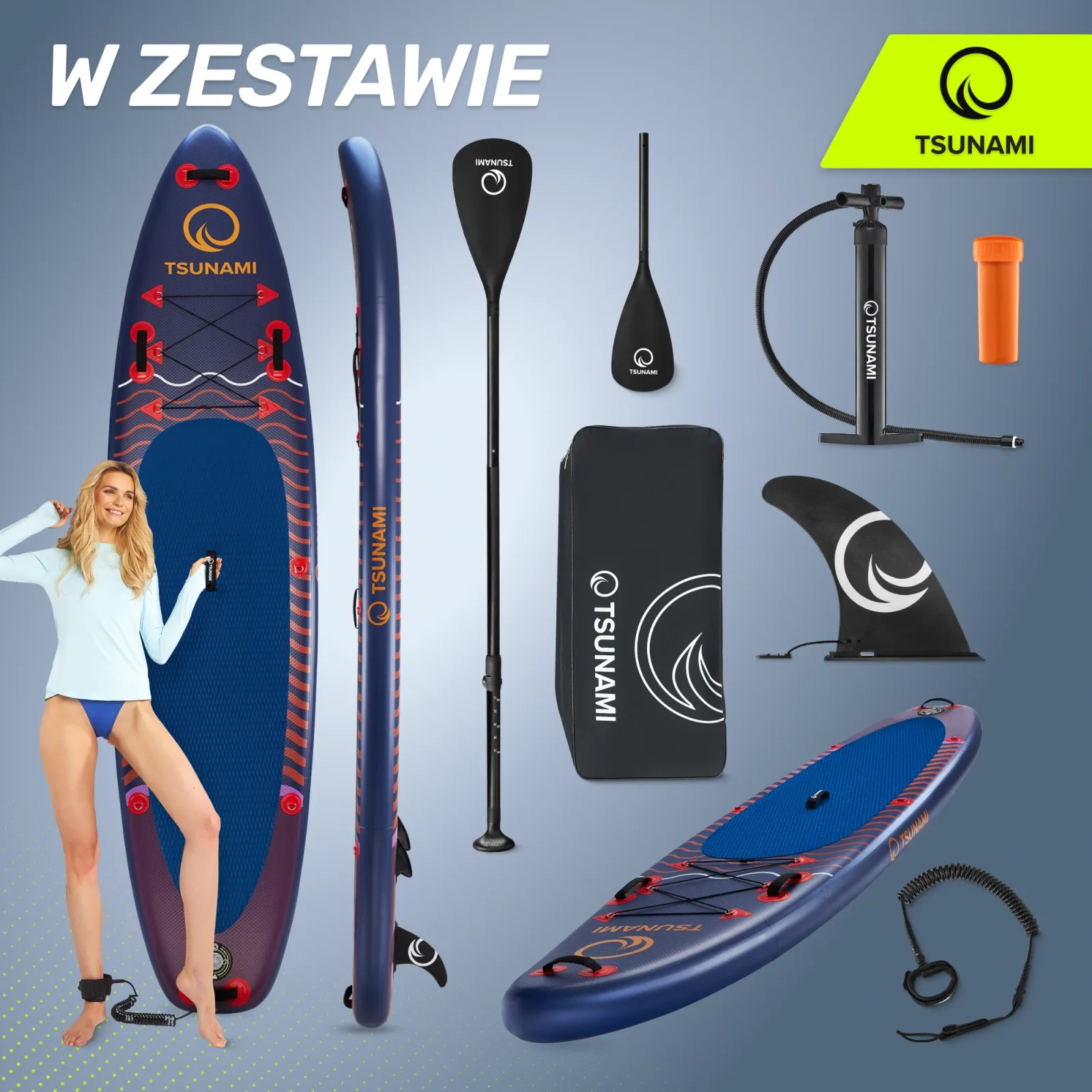 SUP TSUNAMI irklentė 350 cm T05