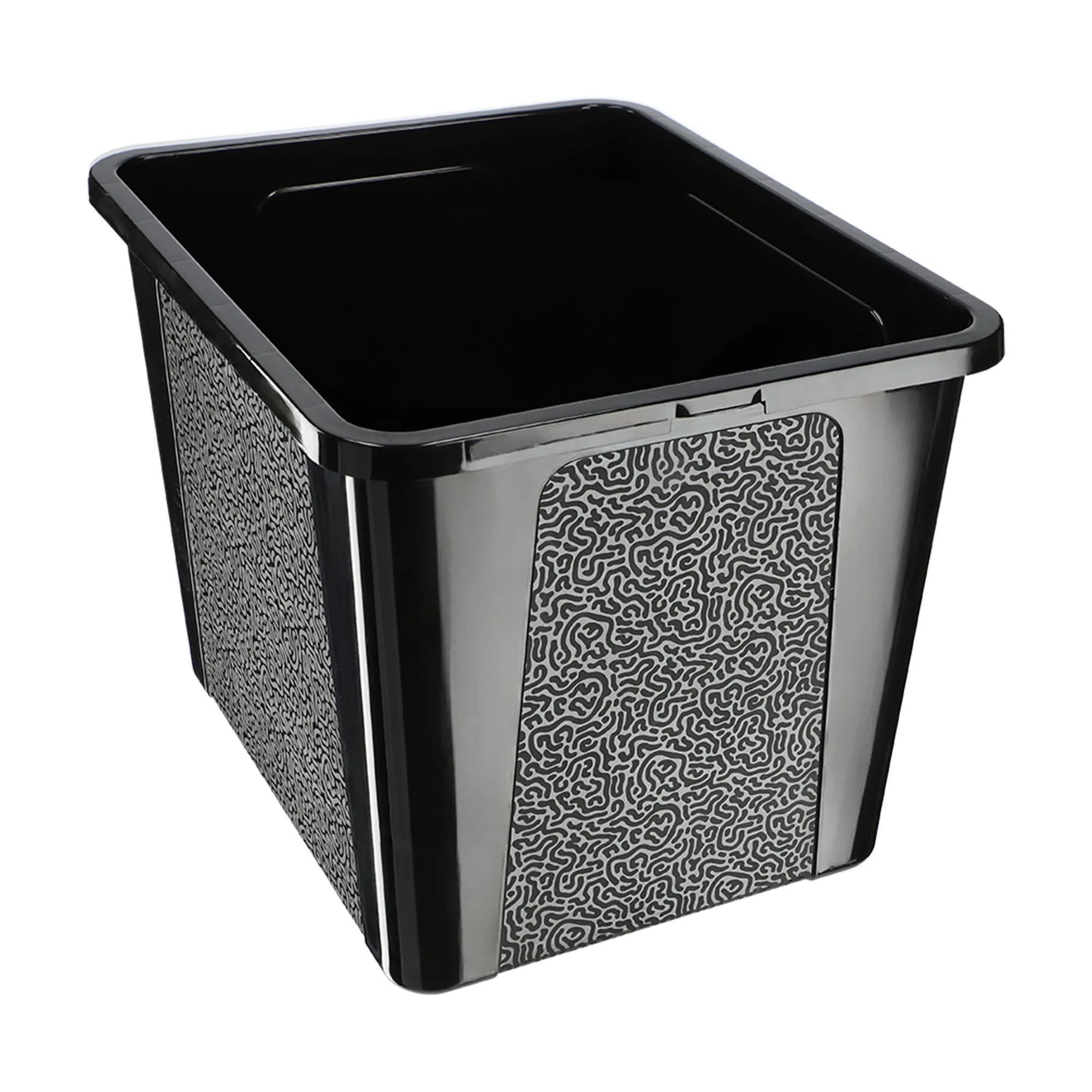 Dozza 30 l juodas sandėliavimo konteineris su dangčiu