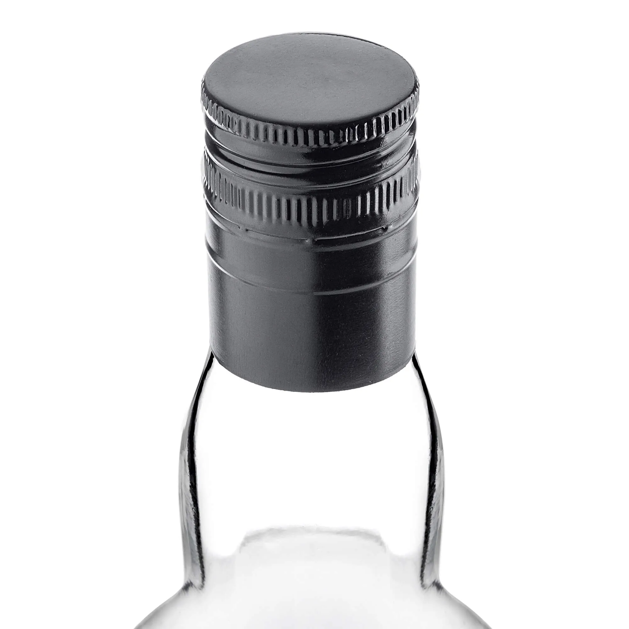 „Annot“ aliumininiai butelių kamšteliai, 31,5 mm skersmens, ilgi, juodi, 50 vnt.