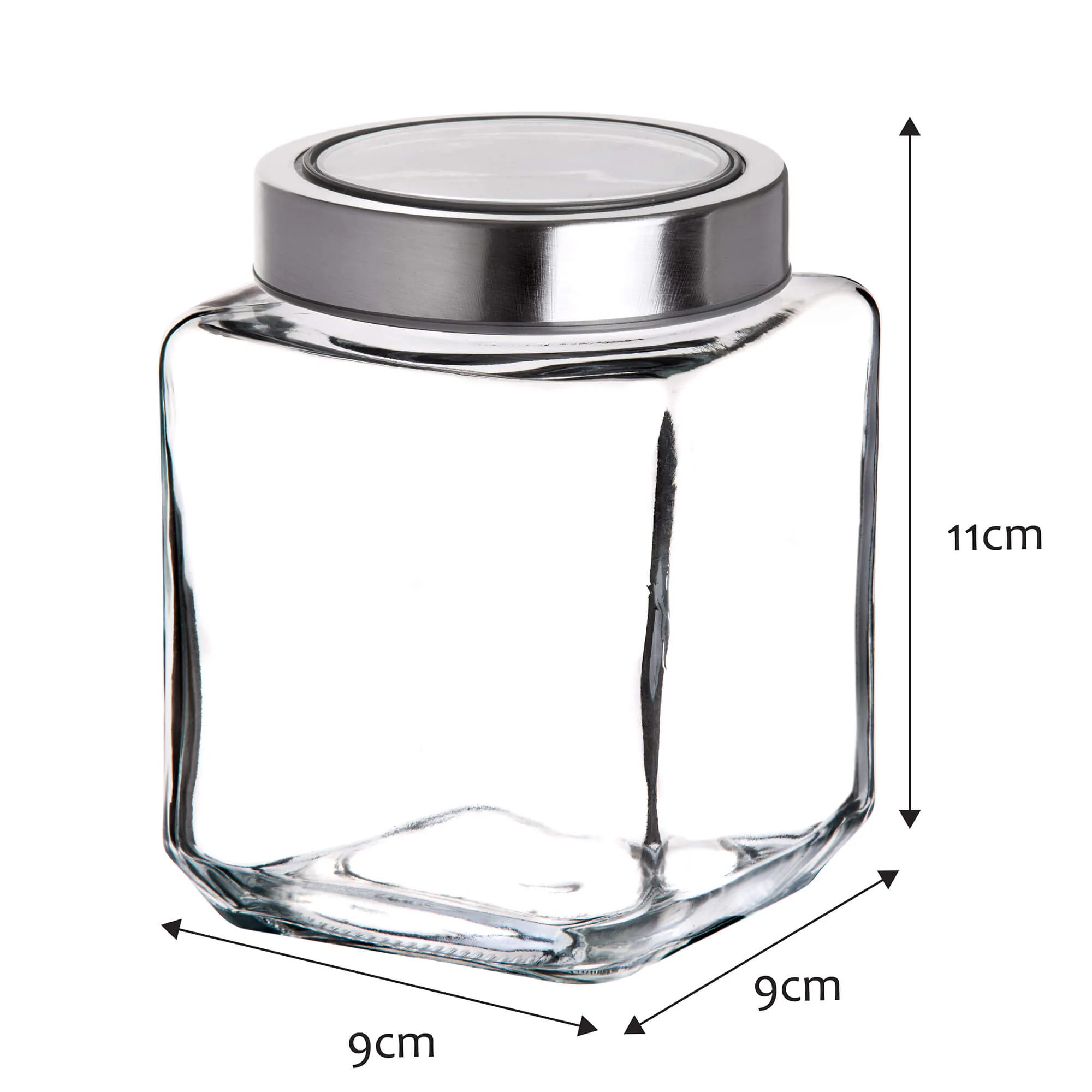 Ferno stiklinis maisto indas 500 ml, pilkas