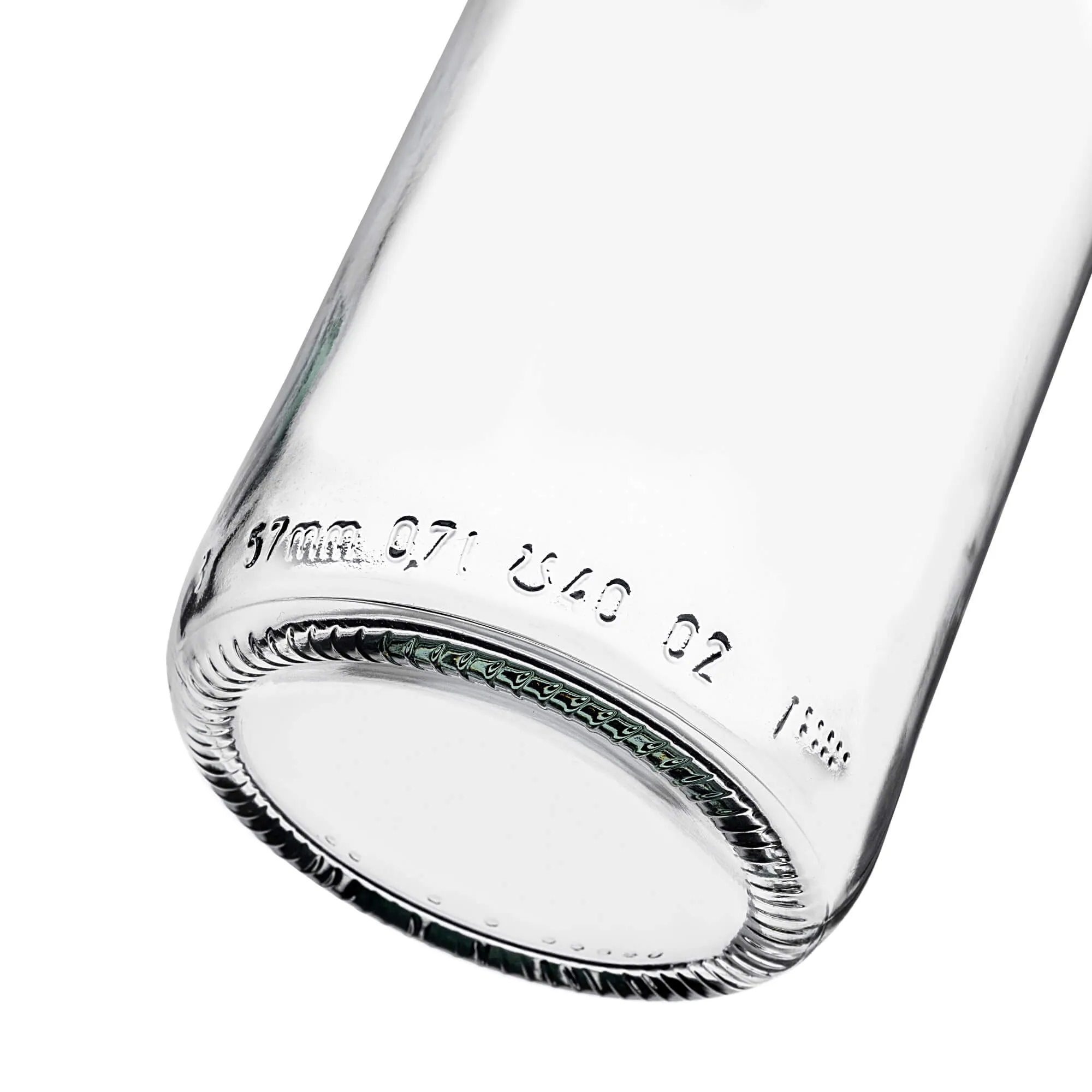 Monopol stikliniai buteliai 700 ml su ilgu auksiniu dangteliu, 40 vnt.