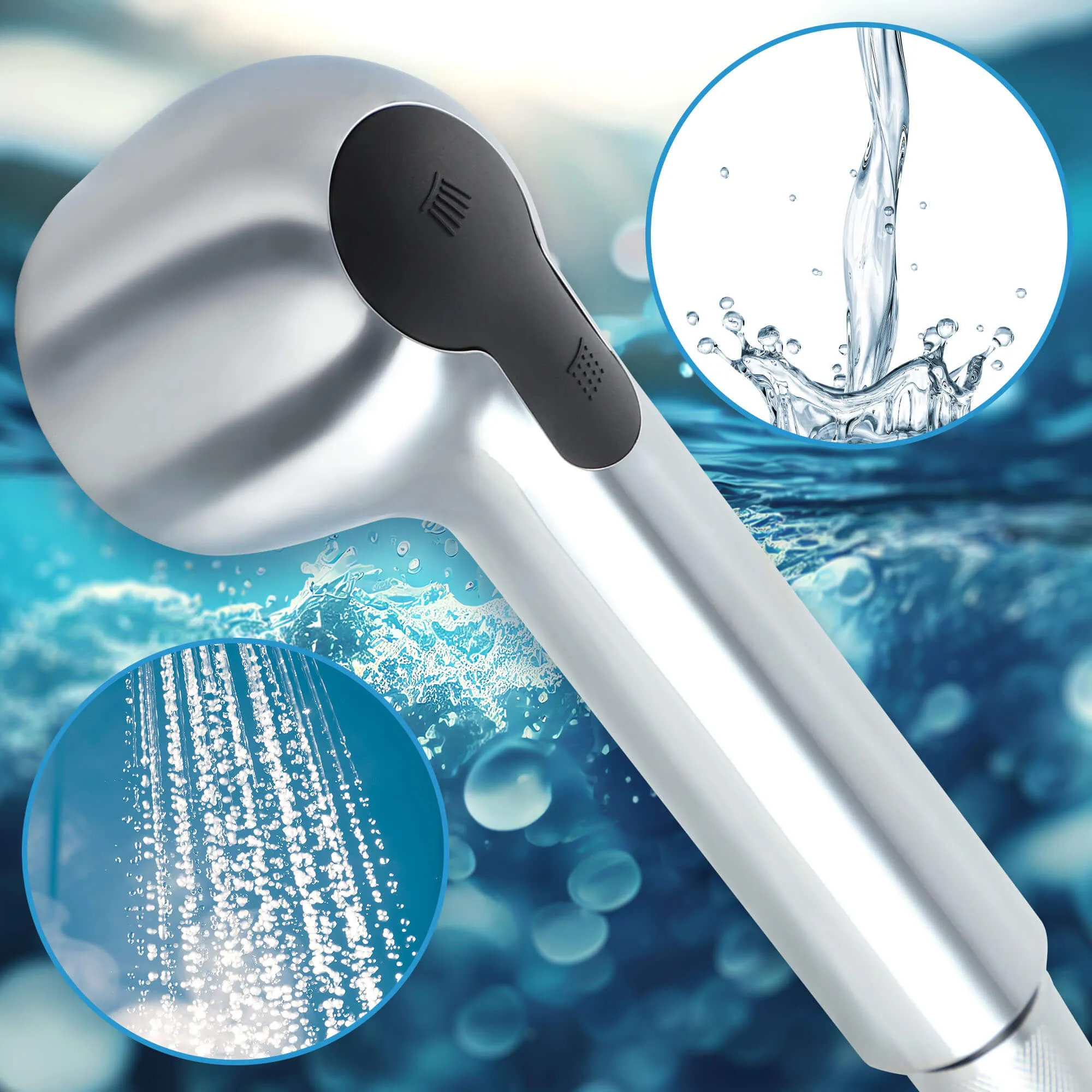 Gospo Atut laisvai pastatomas virtuvės maišytuvas su įvadu, chromuotas