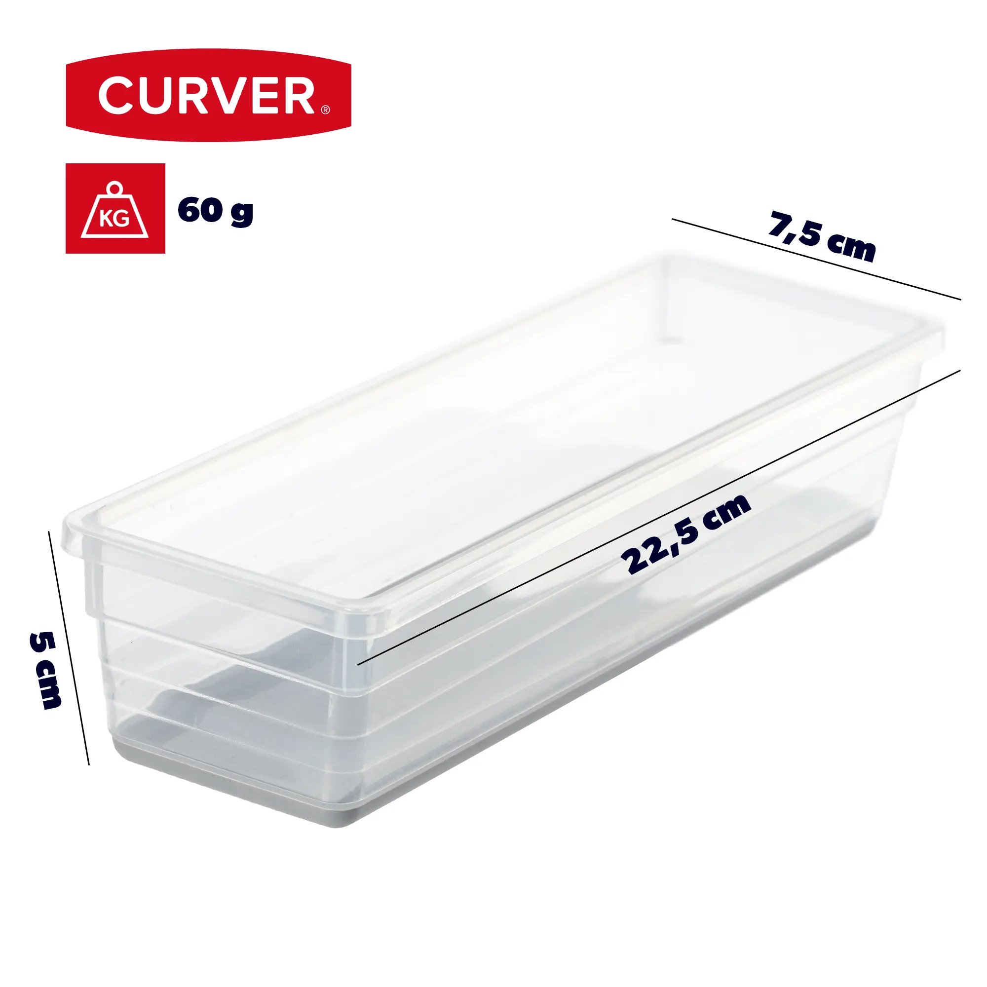 Curver Sistemo stalčių organizatorius 22,5 x 7,5 cm