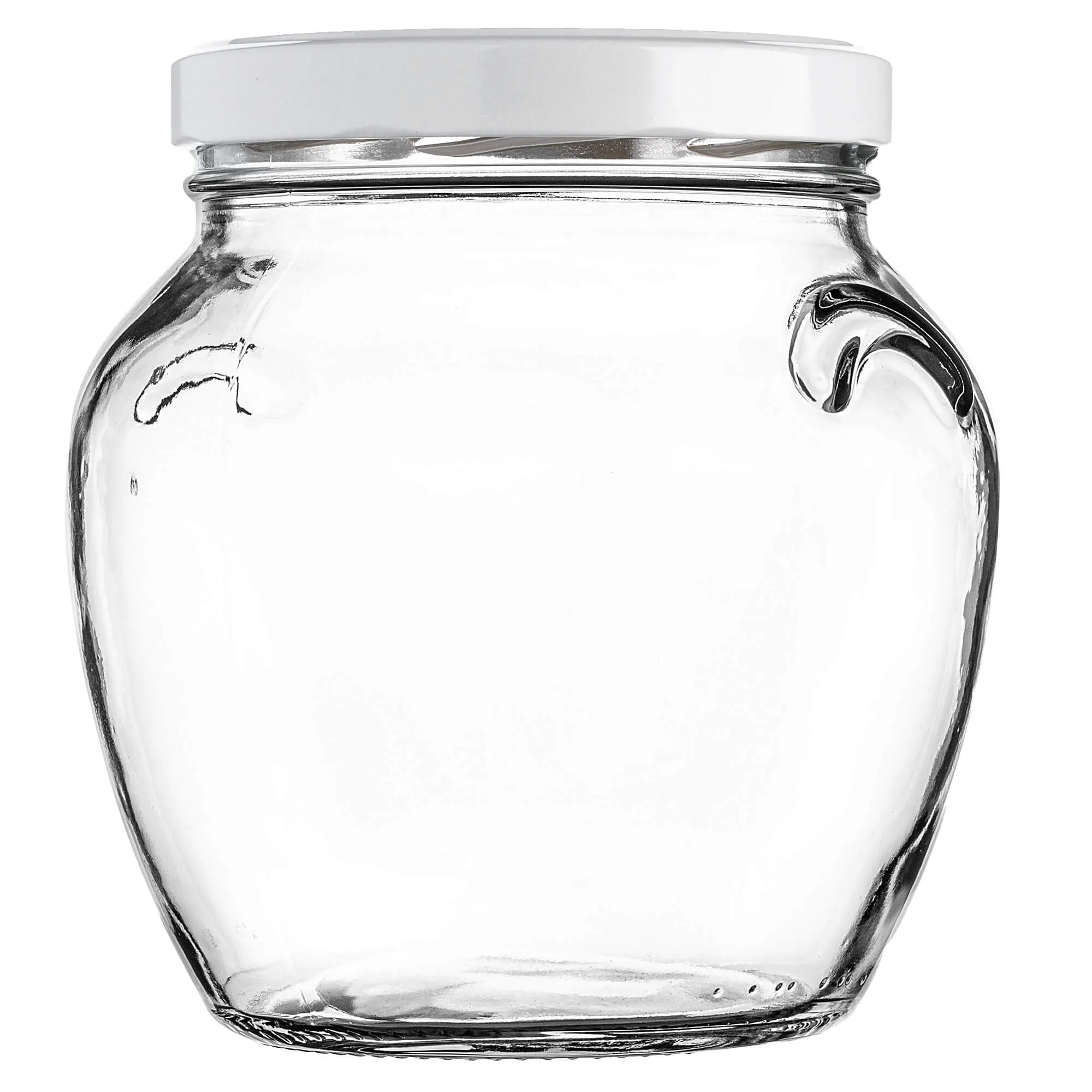 „Sassa“ konservavimo stiklainiai po 1700 ml, 2 vnt., 110 mm, + balti dangteliai
