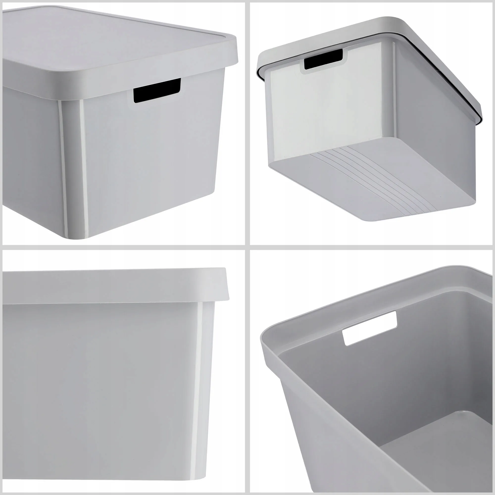 „Curver Infinity“ 45 l laikymo konteineris su dangčiu, pilkas