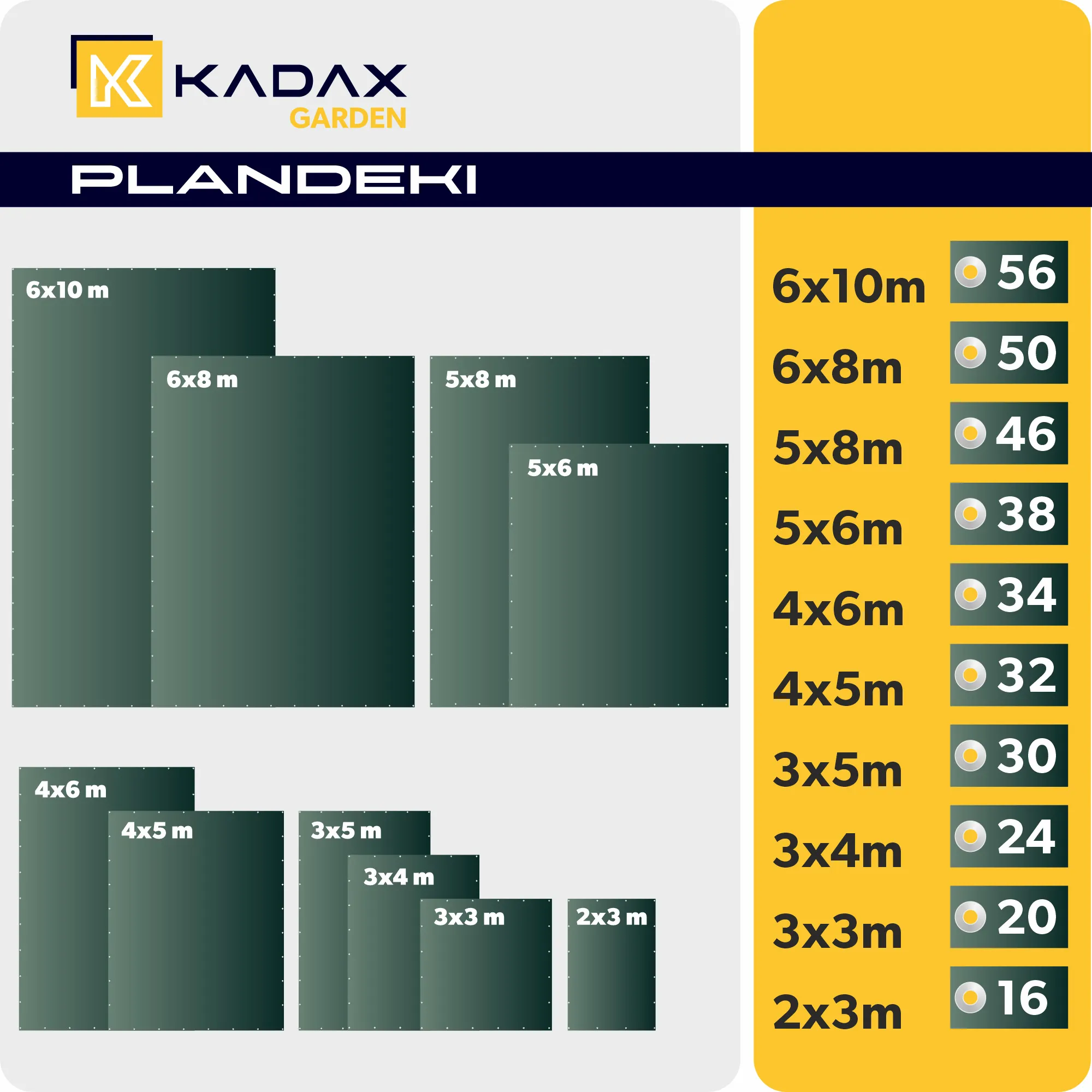 Korso sodo tentas 5x8m, žalias