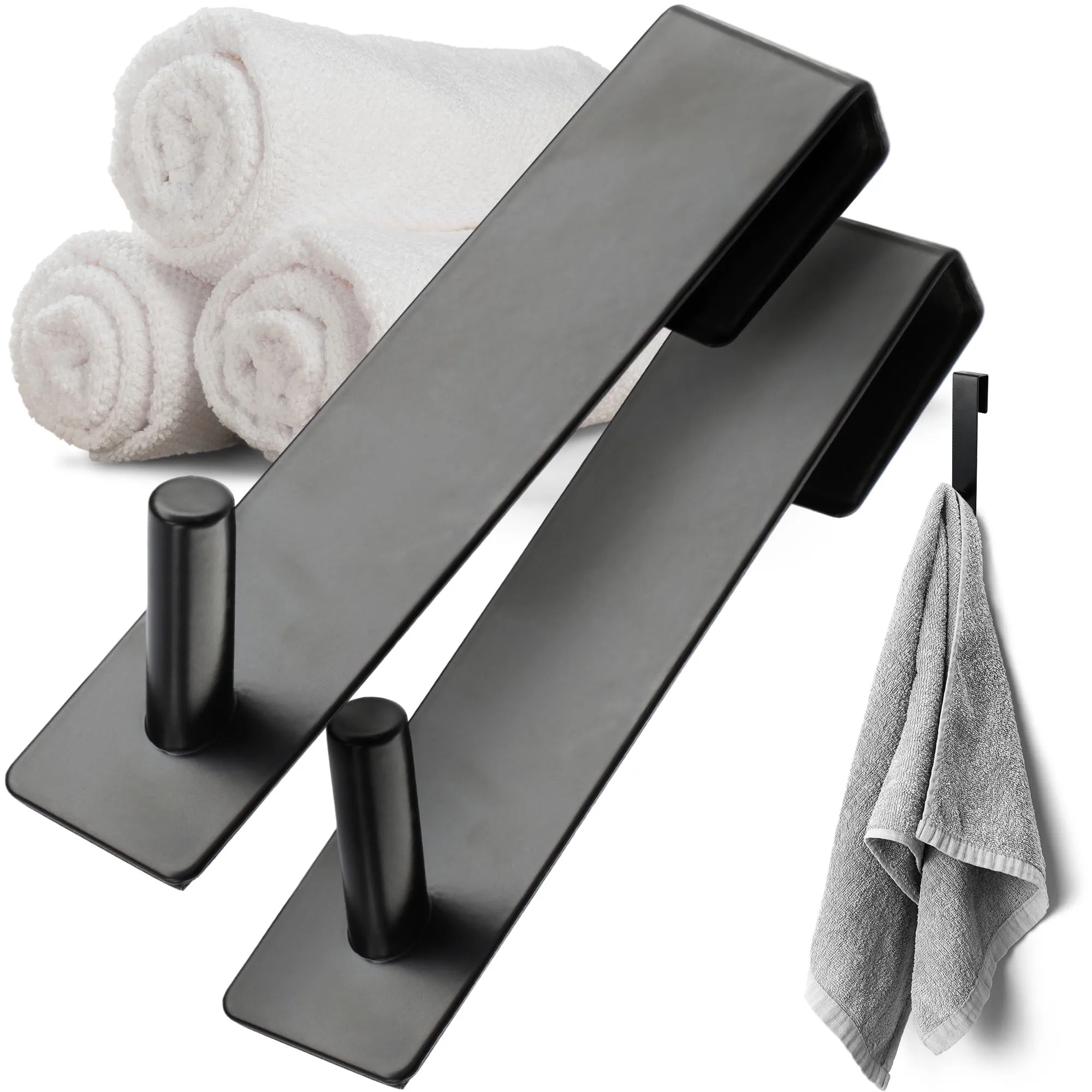 Besse durų kabliukai, juodi, 2 vnt. pakuotėje