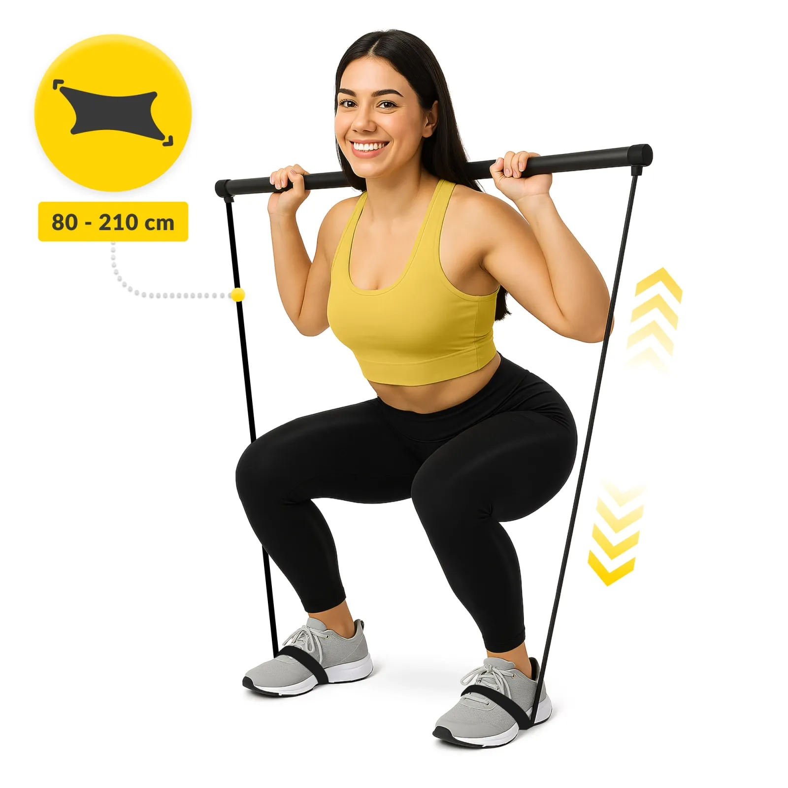 Pilateso treniruočių strypas su plėtikliais