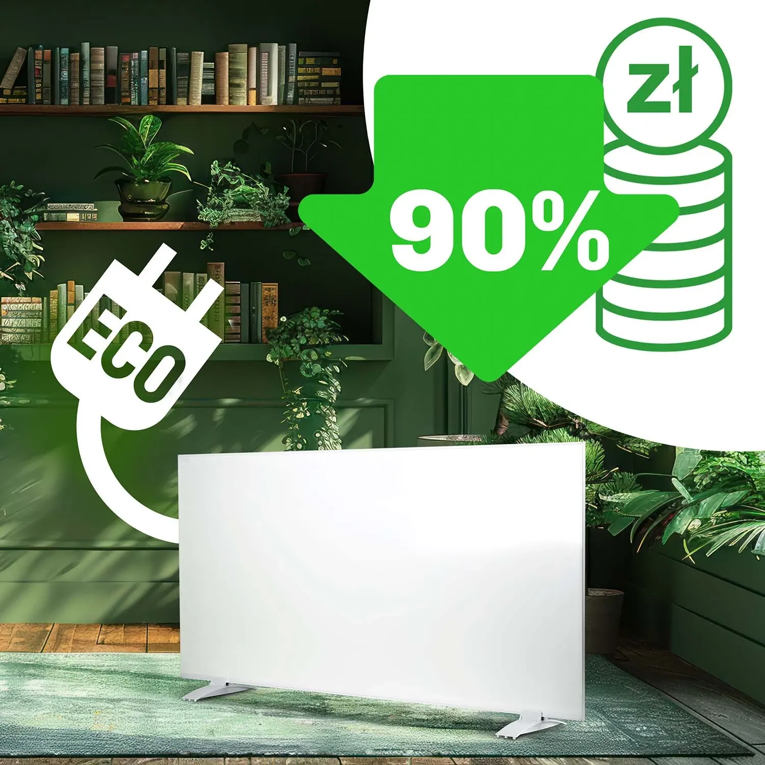 Infraraudonųjų spindulių šildytuvas 600 W Berdsen BD-981 su WiFi nuotolinio valdymo programėle - nuotrauka 1
