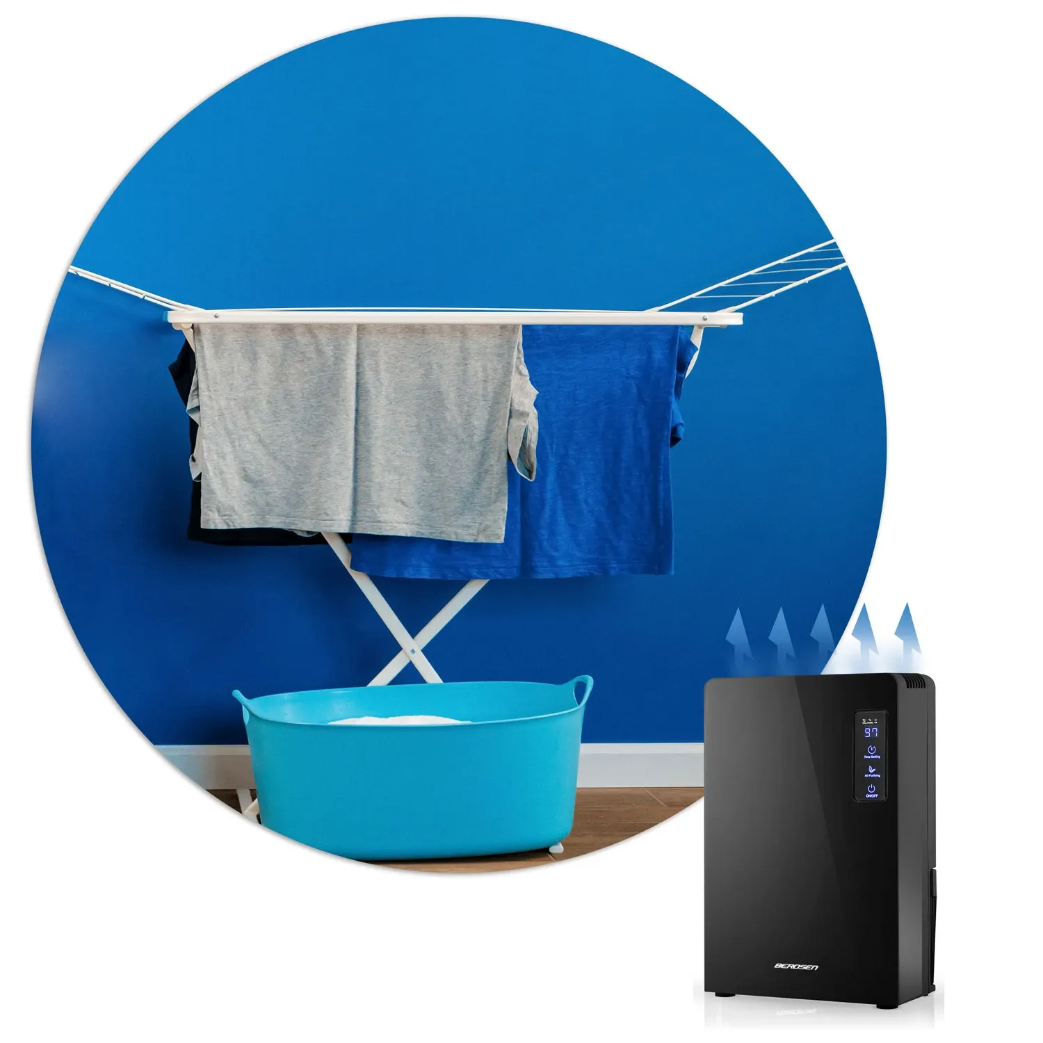 Berdsen BR-22A juodas oro sausintuvas - drėgmės sugėriklis - nuotrauka 1