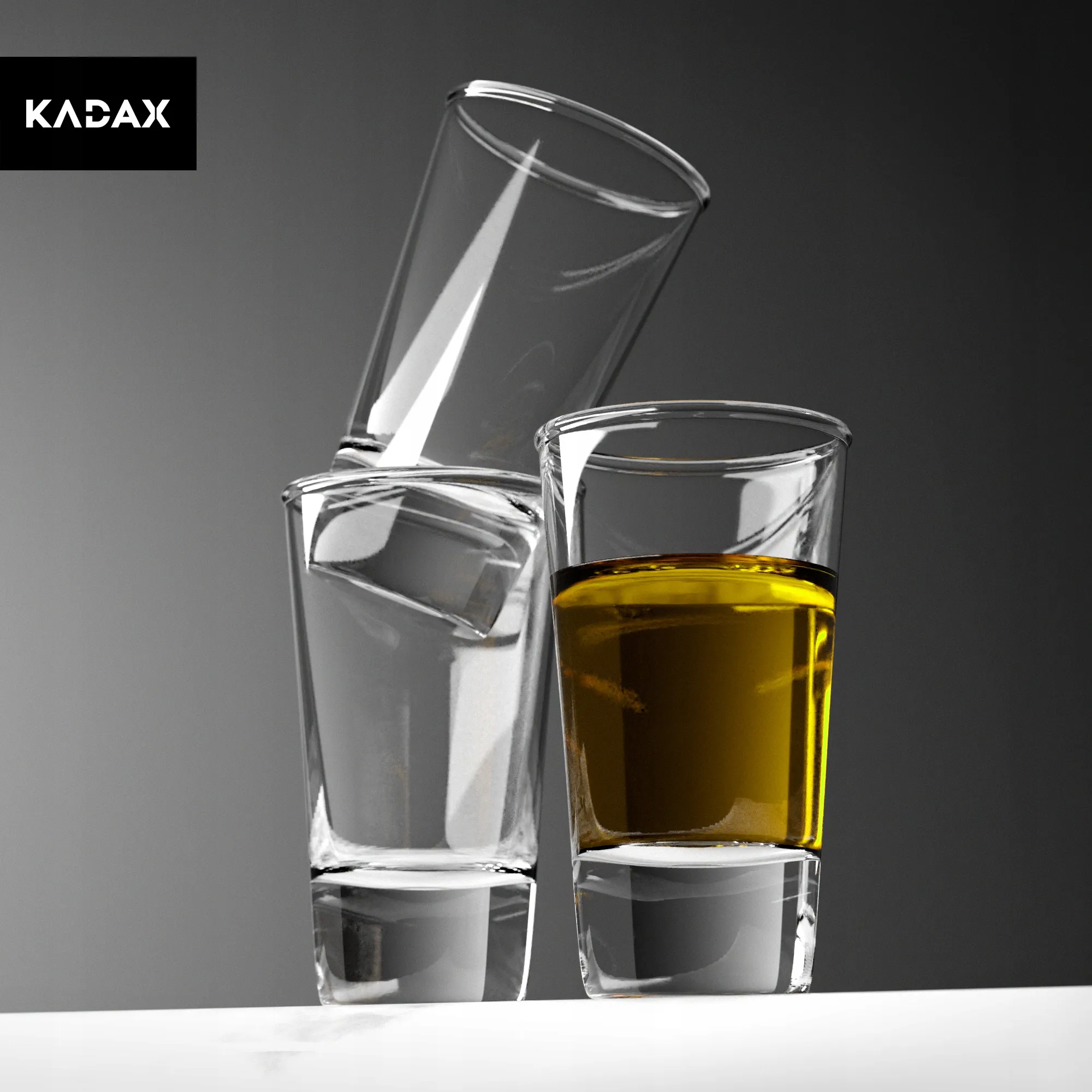 Stiklinės degtinės taurės 28 ml 12 vnt.