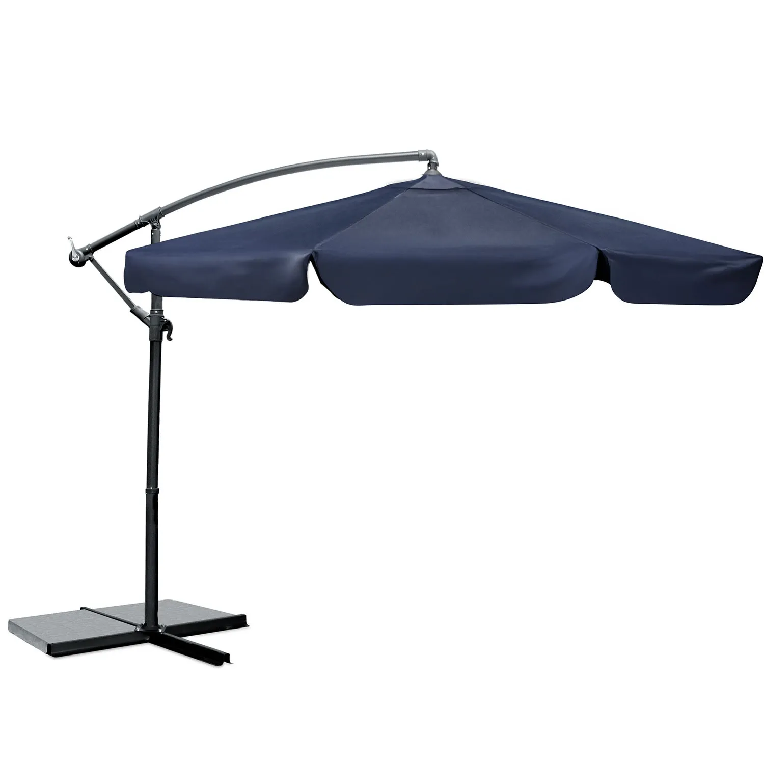 Sulankstomas sodo skėtis, 8 segmentų, 350 cm, su uždanga, „Plonos PL-881“ - nuotrauka 1