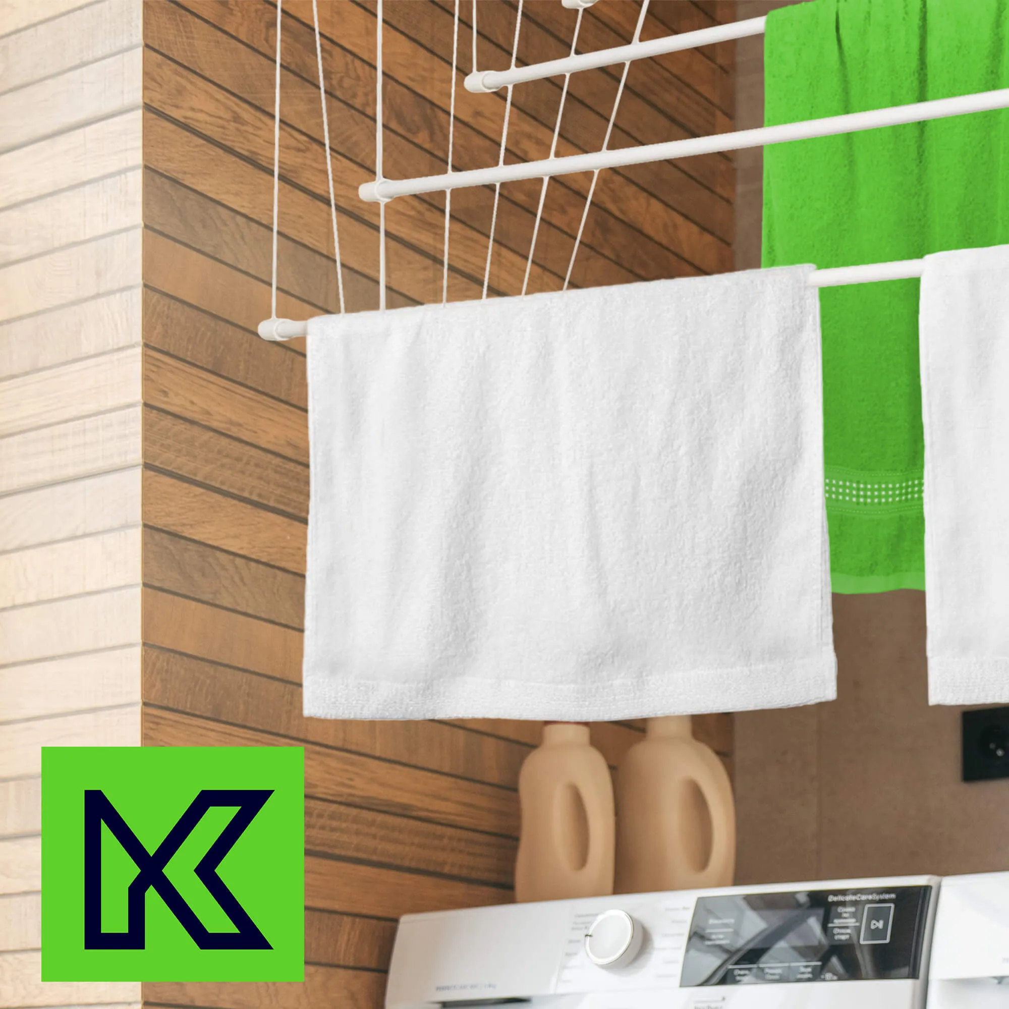 „Torp“ lubinė drabužių džiovyklė, 6 stovai, 190 cm, balta