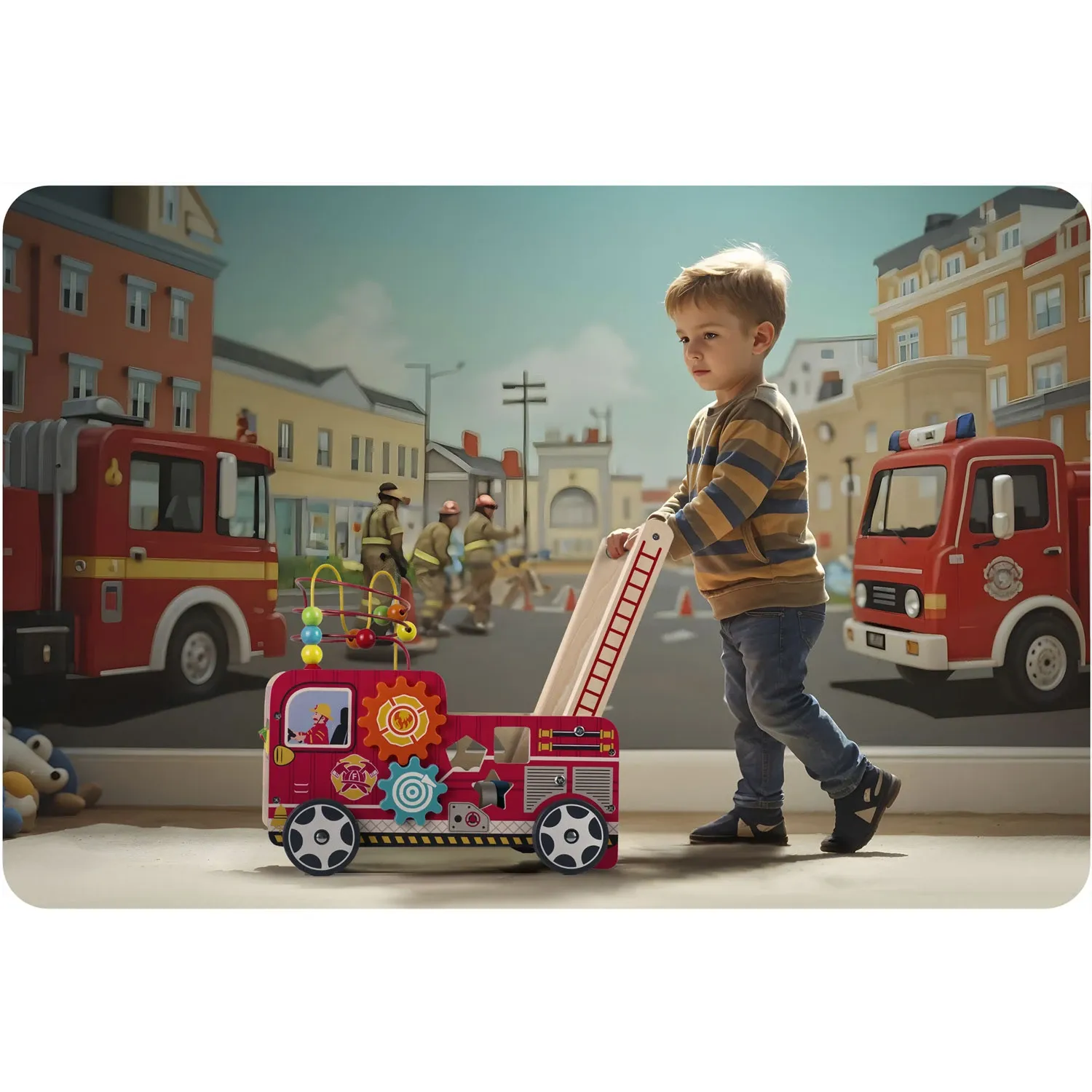 Medinis ugniagesių komandos vaikštynė RK-873 Ricokids - nuotrauka 1