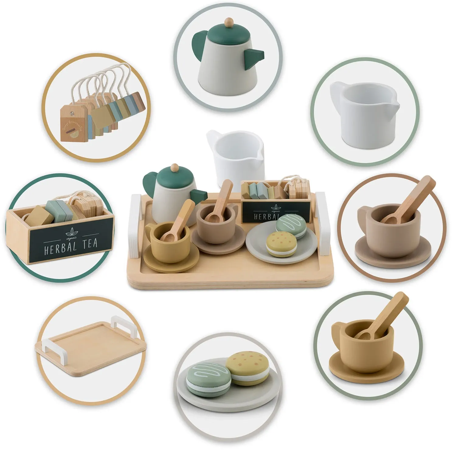 Medinis arbatos rinkinys NK-864 Nukido - nuotrauka 1