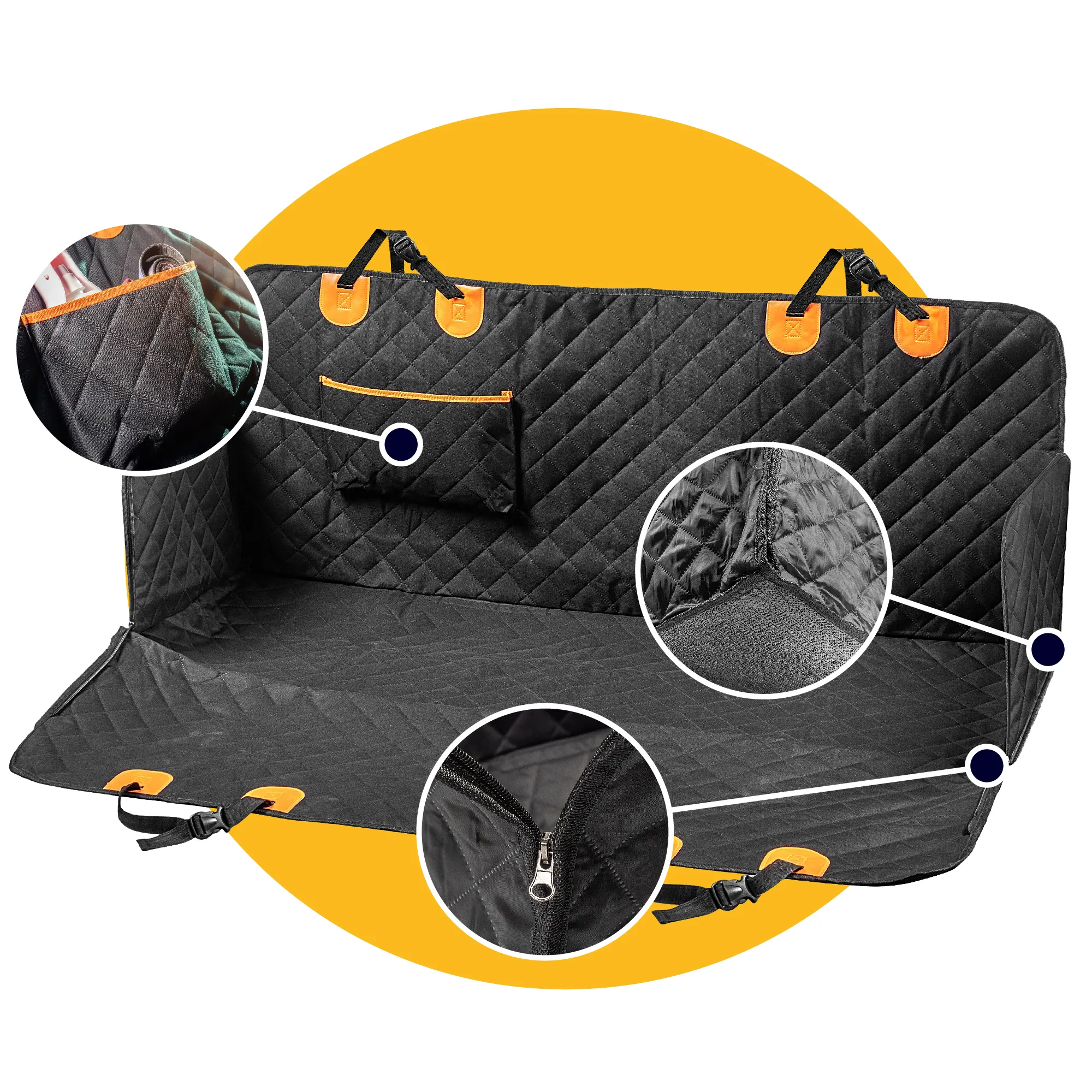 Tapila šuns automobilio sėdynės užvalkalas 135 x 47 cm