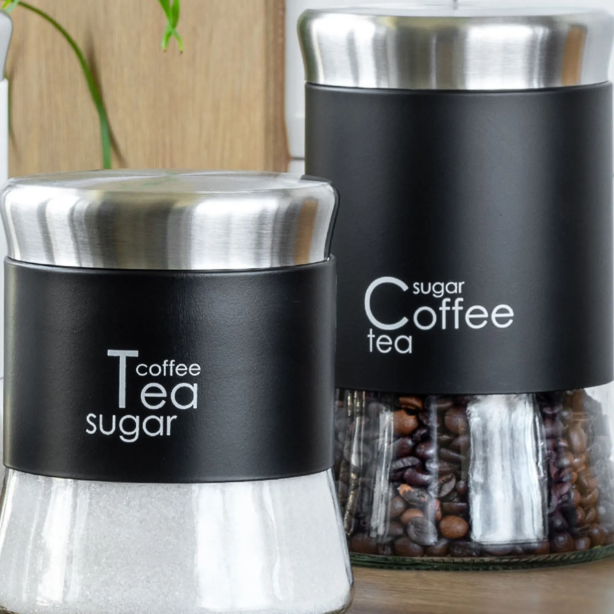 Virtuvės indų rinkinys 1100 ml + 800 ml, juodos spalvos