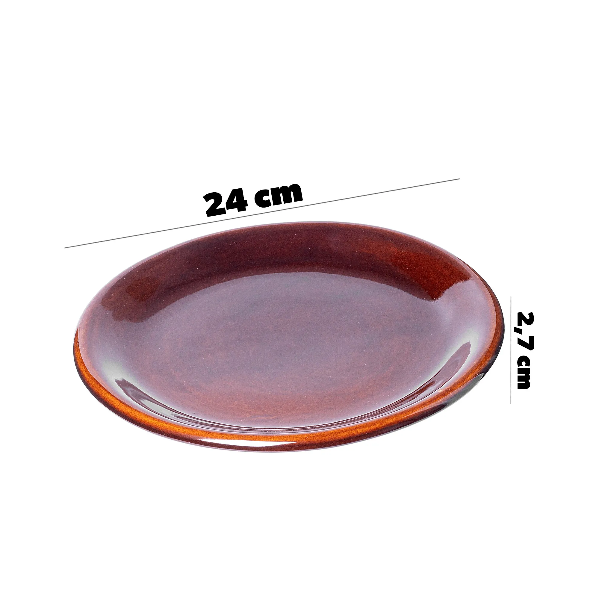 Olympia akmens masės lėkštė 24 cm