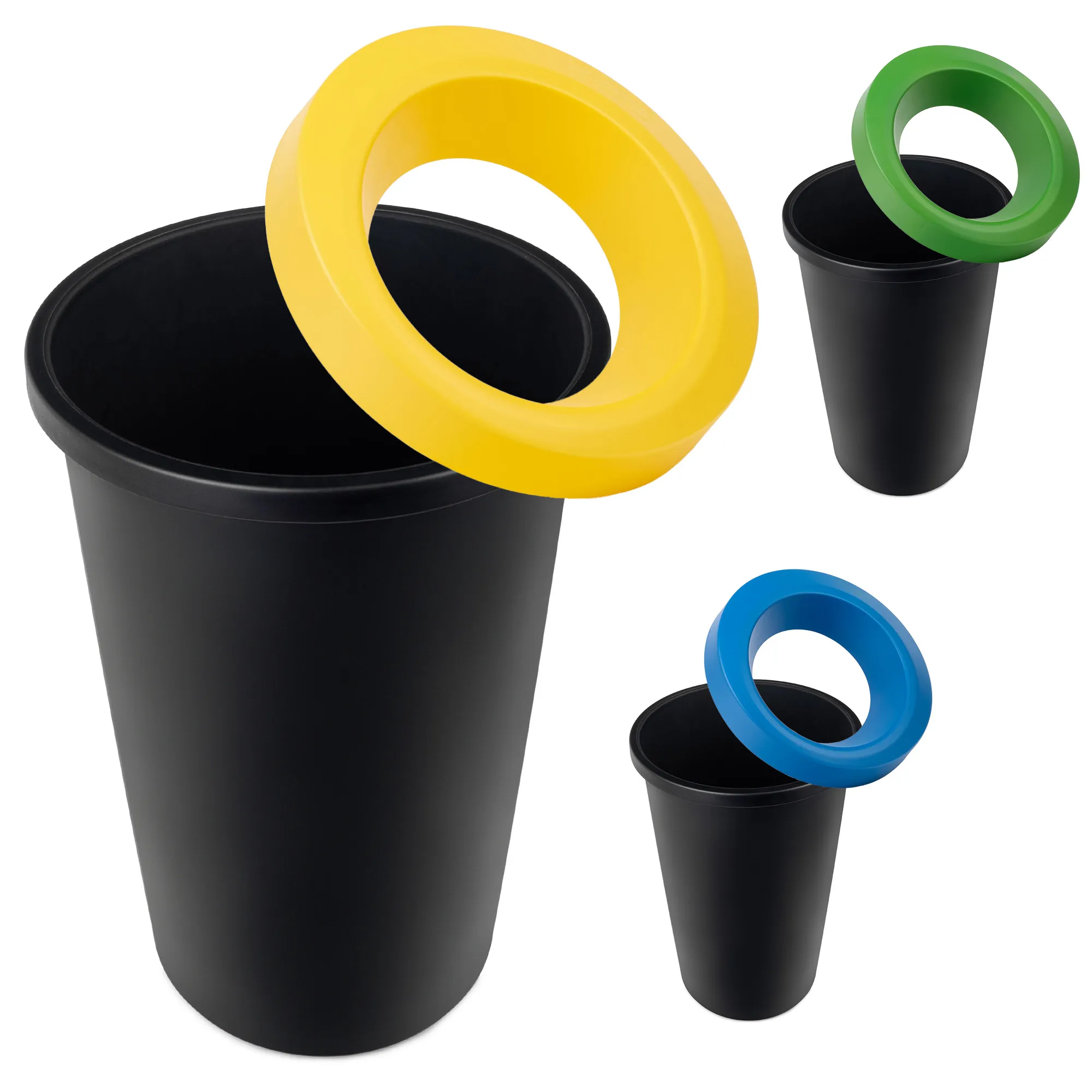 Givry šiukšliadėžė 3 x 25 l, juoda