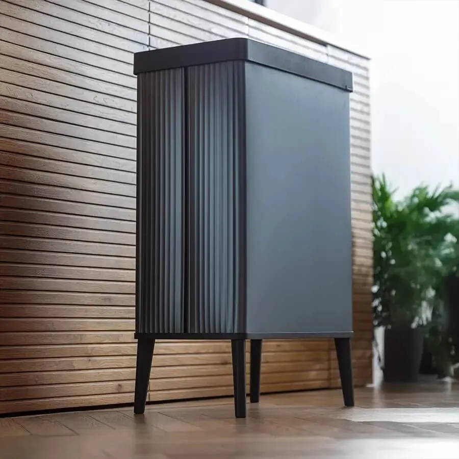 Curver Verto šiukšliadėžė aukšta, 54 l, perlinės pilkos spalvos