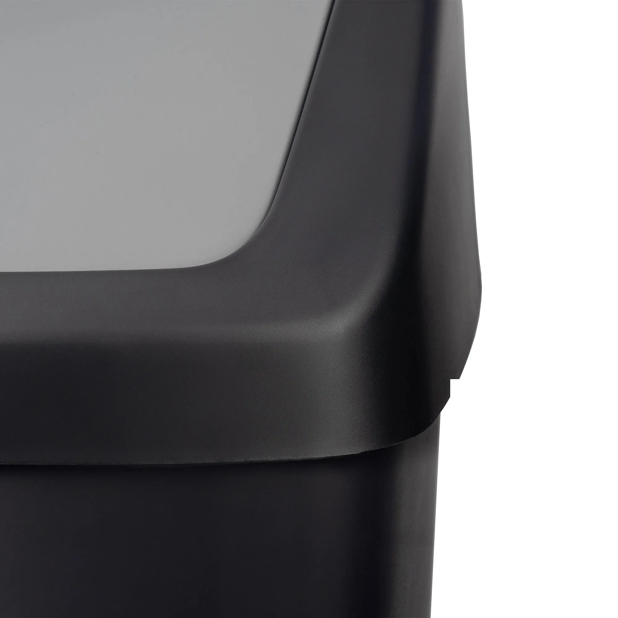 Curver šiukšliadėžė su atlenkiamu viršumi, juoda, 10 l