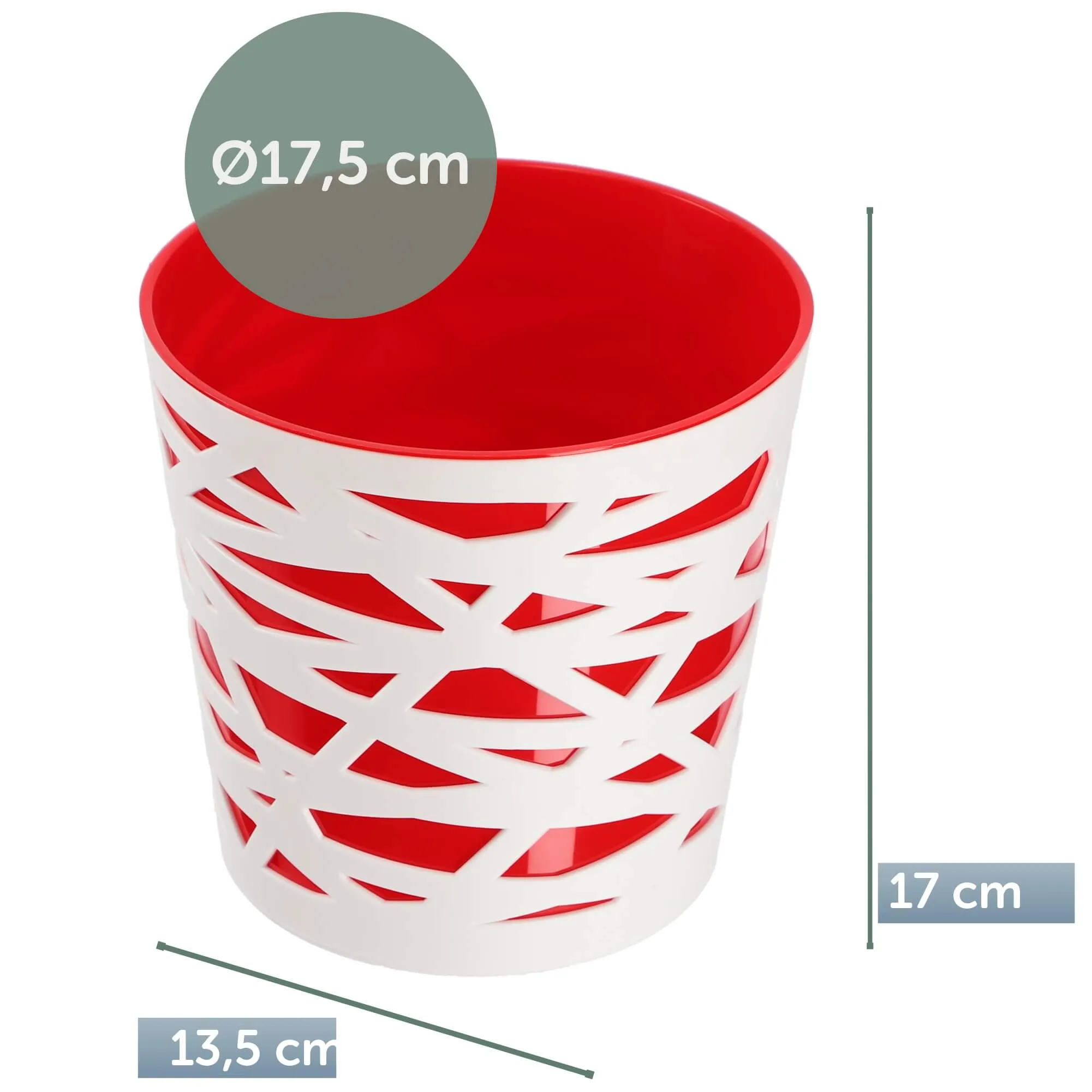Rusio vazonas su įdėklu 17 cm