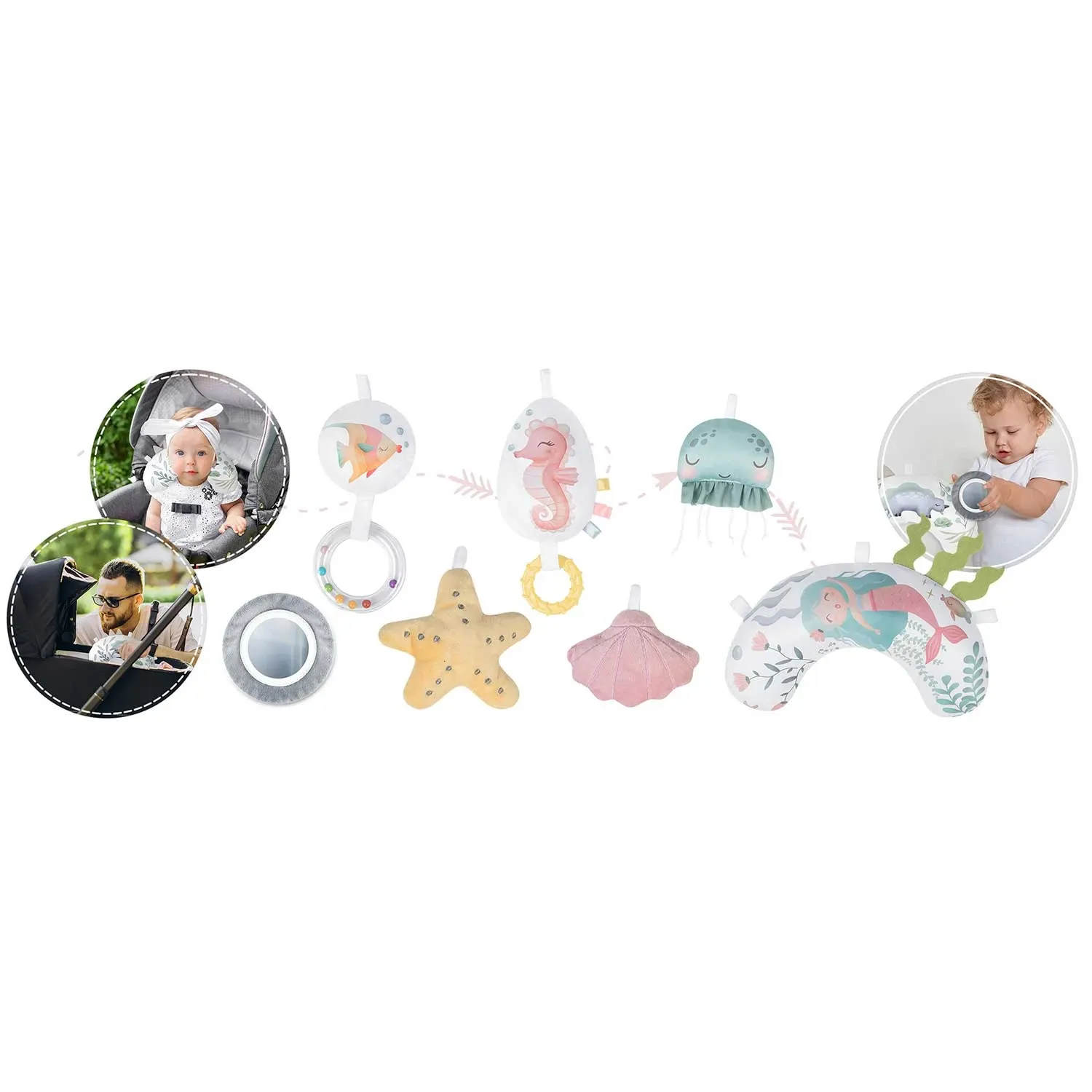 Interaktyvus žaidimų kilimėlis „Ocean Nukido“ – rožinis - nuotrauka 1