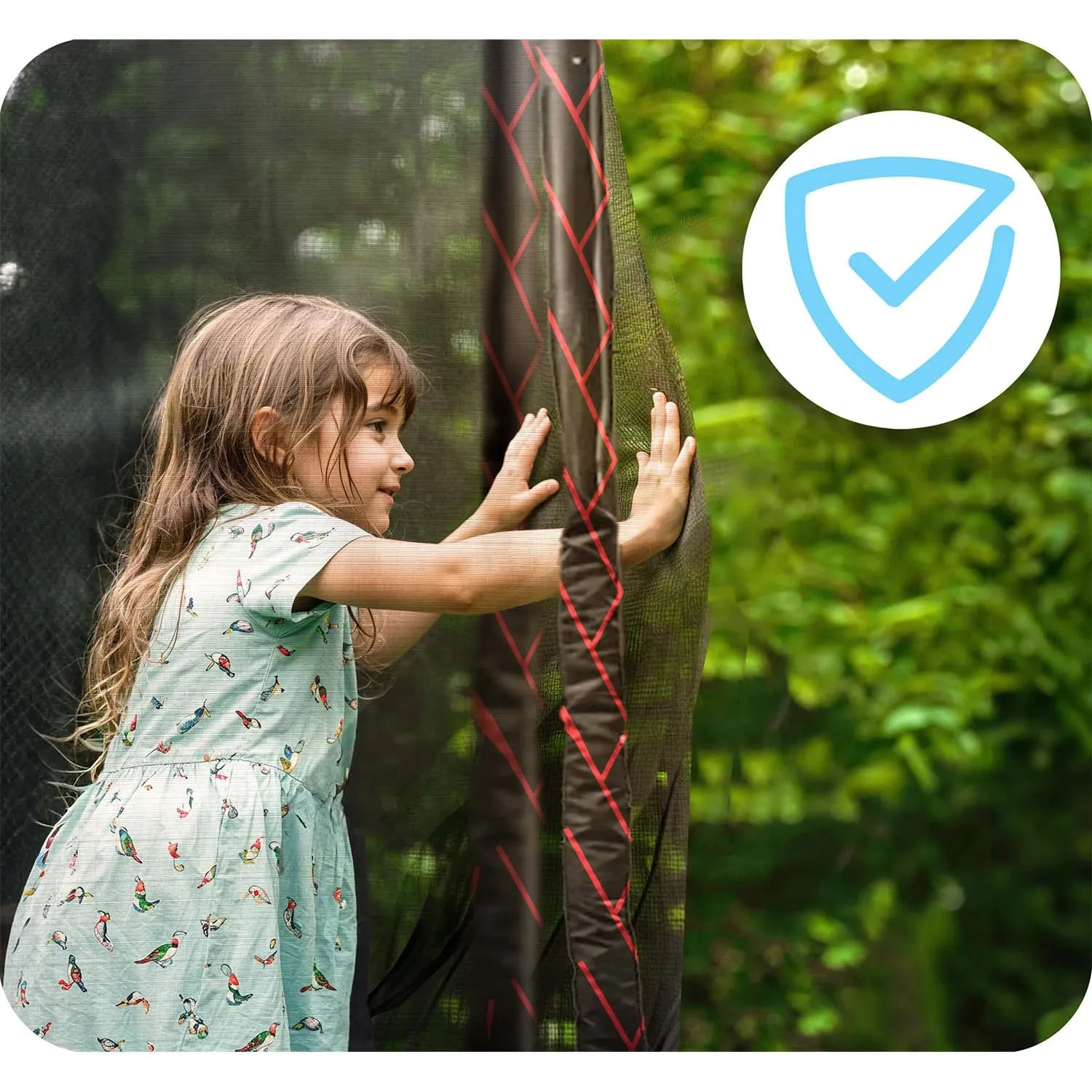 12 pėdų / 374 cm sodo batutas su lauko tinklu ir kopėčiomis Neo-Sport - nuotrauka 1