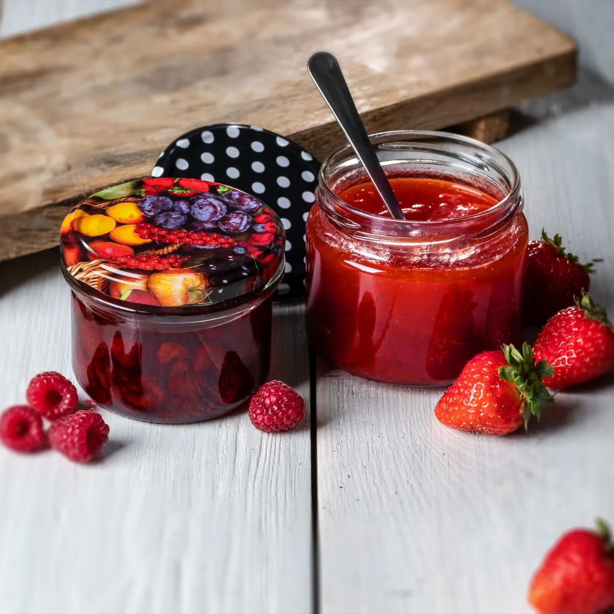 Tartu konservavimo stiklainiai 235 ml, 10 vnt., 82 mm + „Bitės“ dangteliai