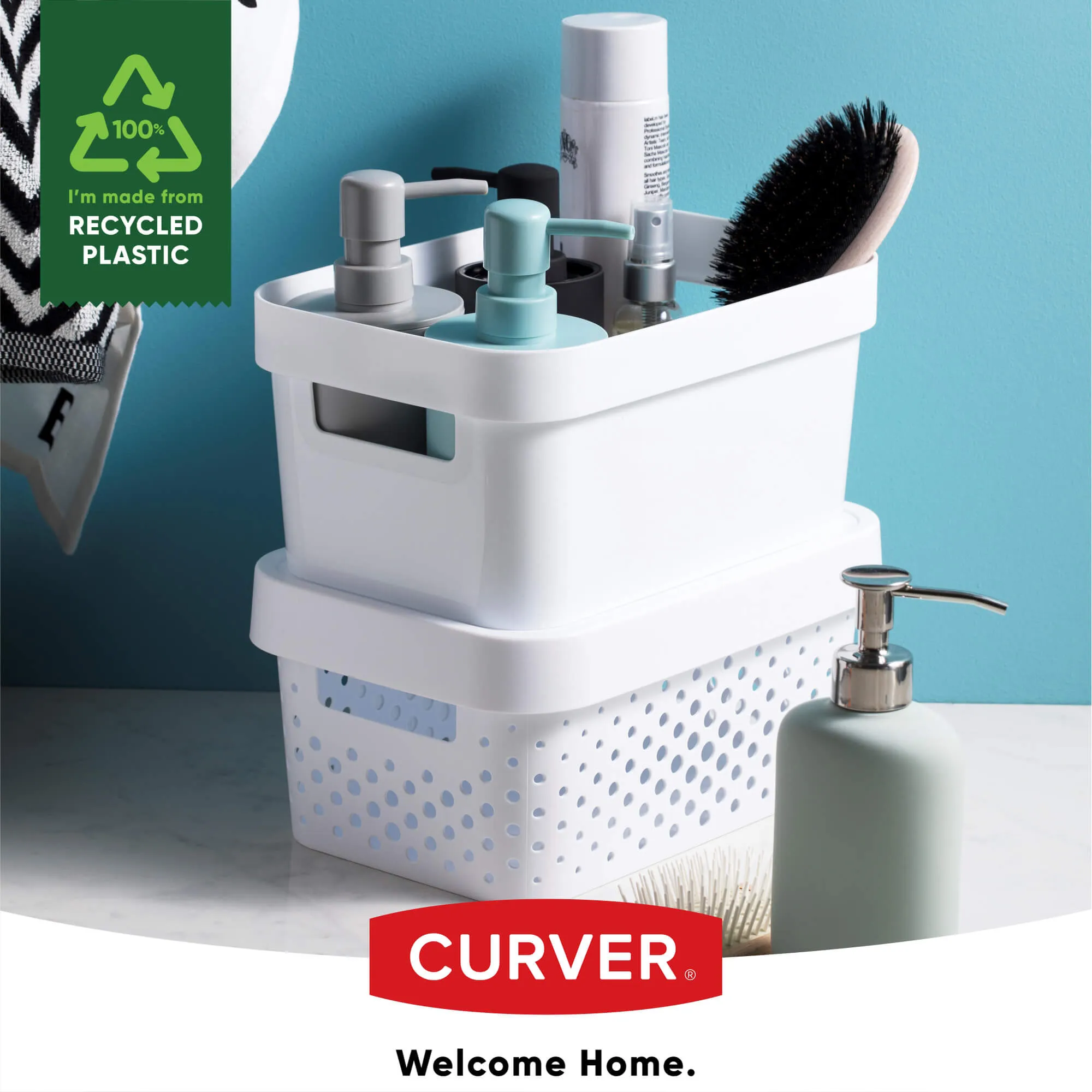 Infinity Eko Curver 4,5 l plastikinis indas, baltas