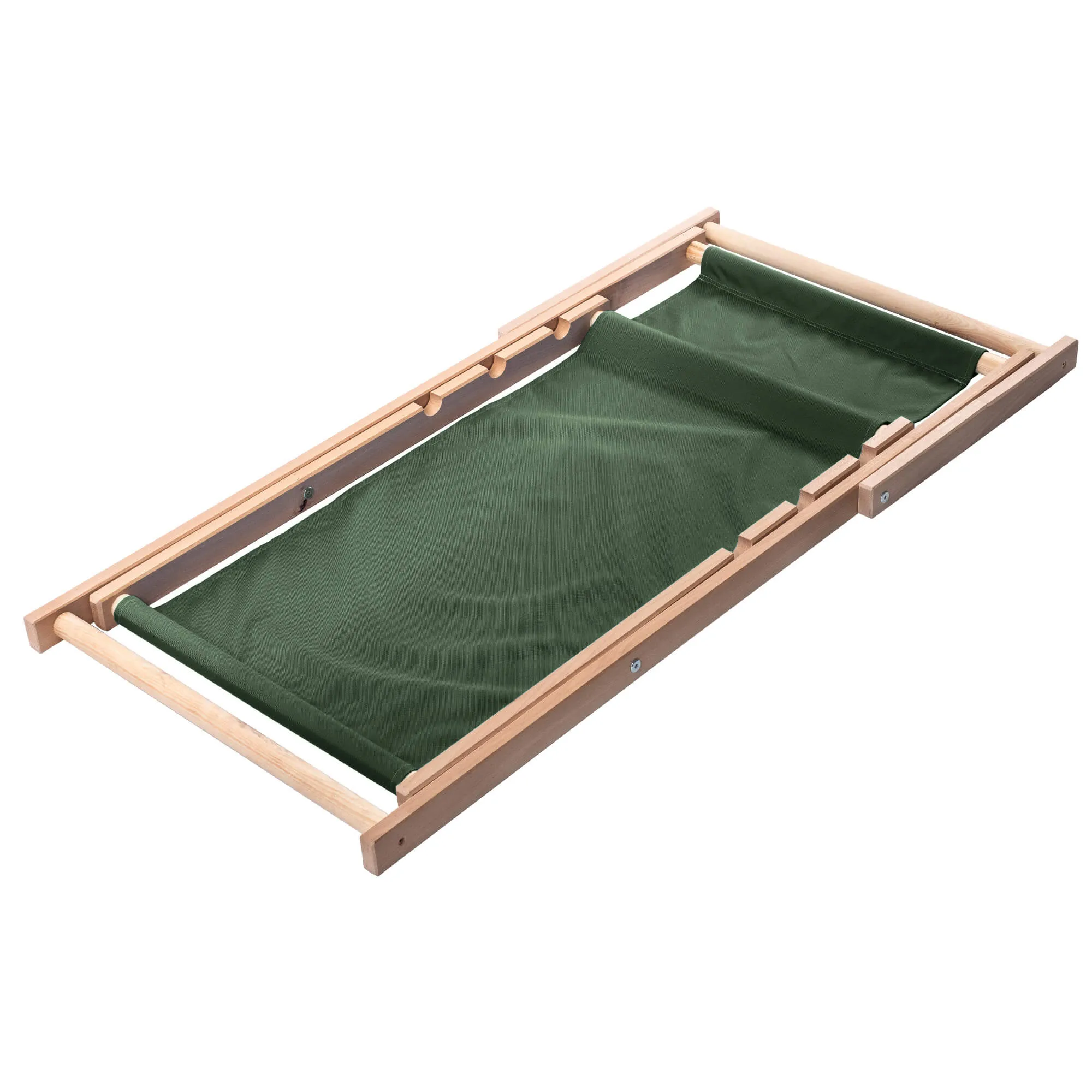 „Tulon“ medinis gultas, 80 x 63 cm, butelio žalios spalvos