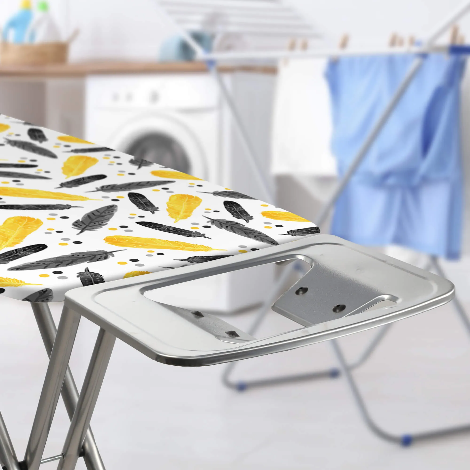 Tasjo lyginimo lenta 105 x 30 cm, geltona, su rankena