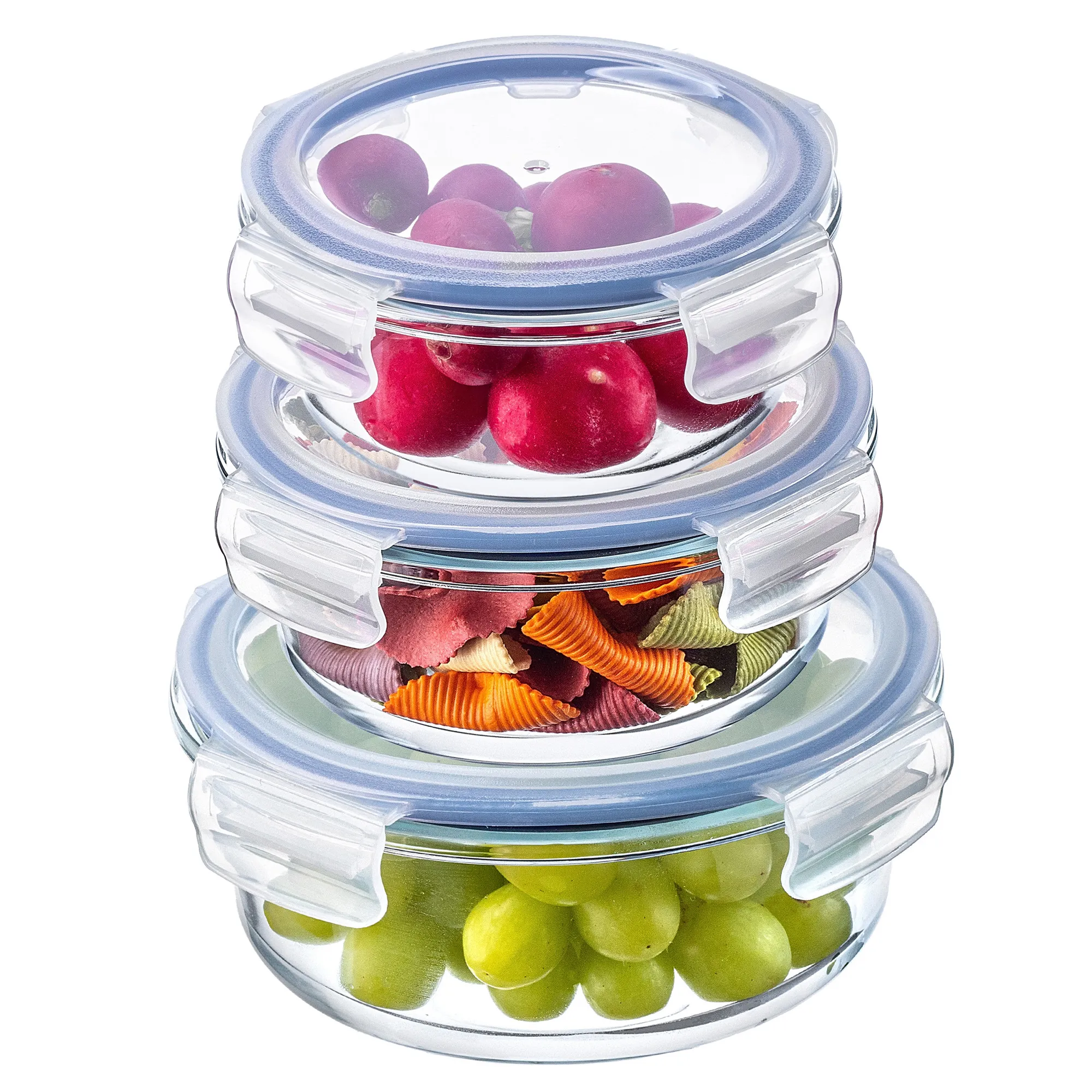 „Athie“ apvalių indelių rinkinys 400 ml + 620 ml + 950 ml