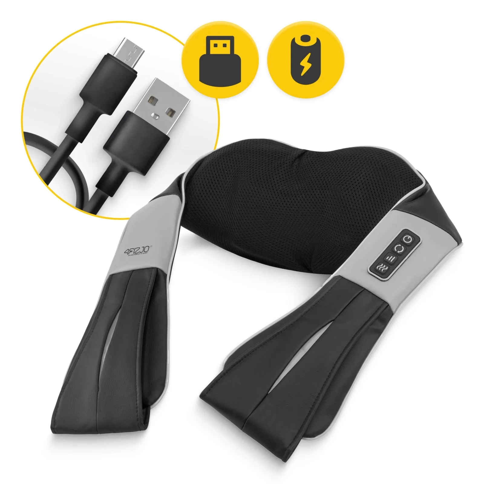 SHIATSU ULTRA+ kaklo masažuoklis pilkas