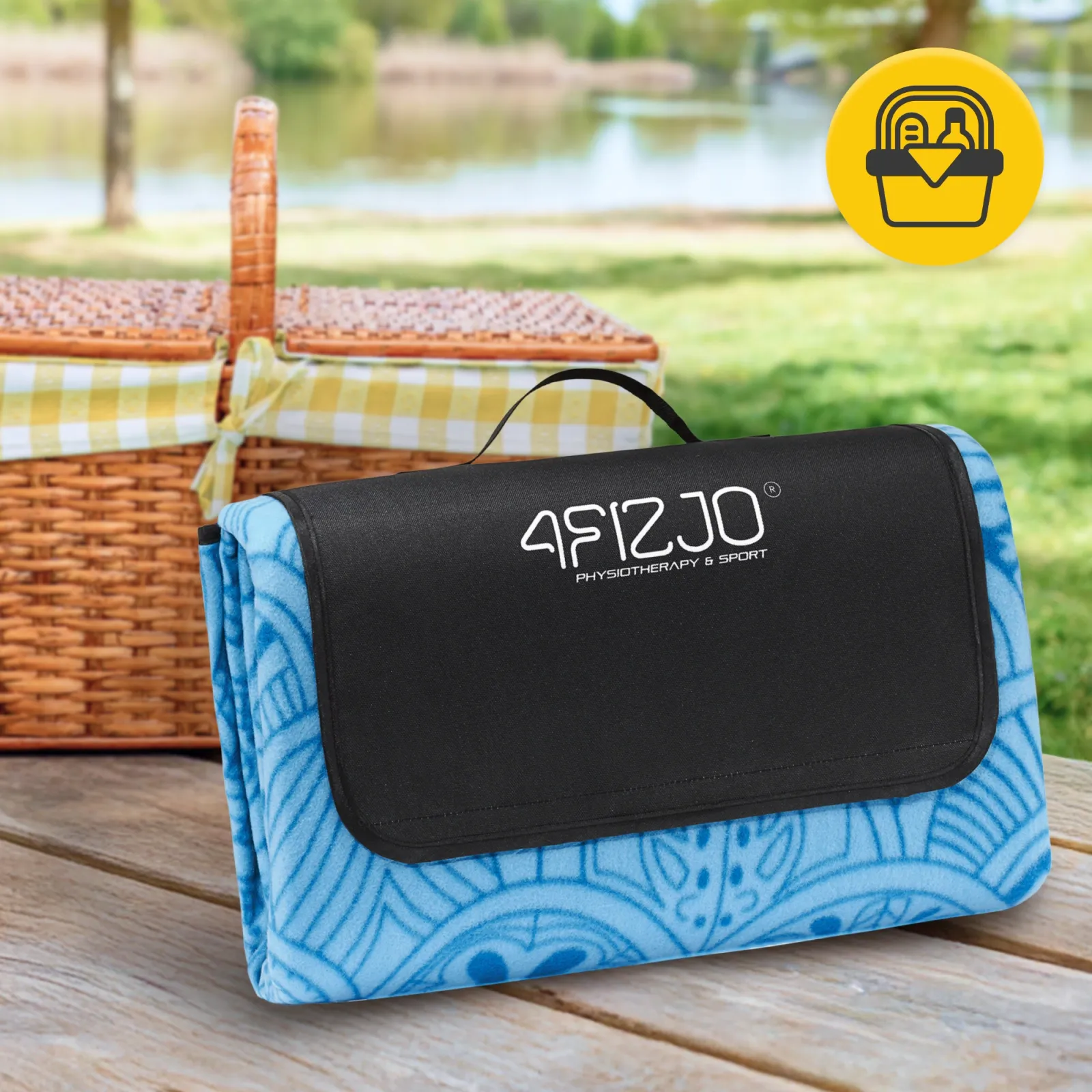 Izoliuota paplūdimio pikniko antklodė 200 x 200 cm