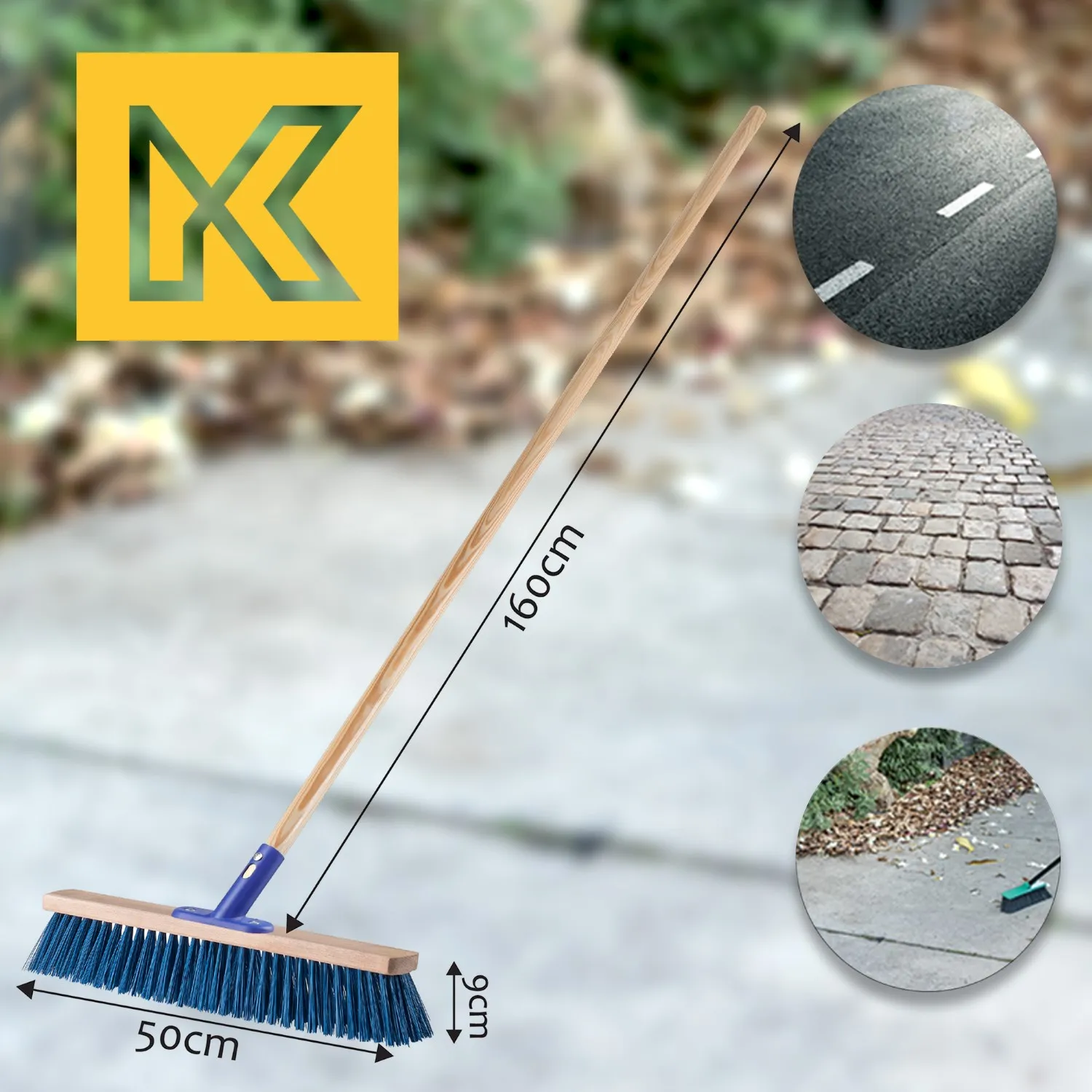 Froson gatvės teptukas 50 x 154 cm, mėlynas