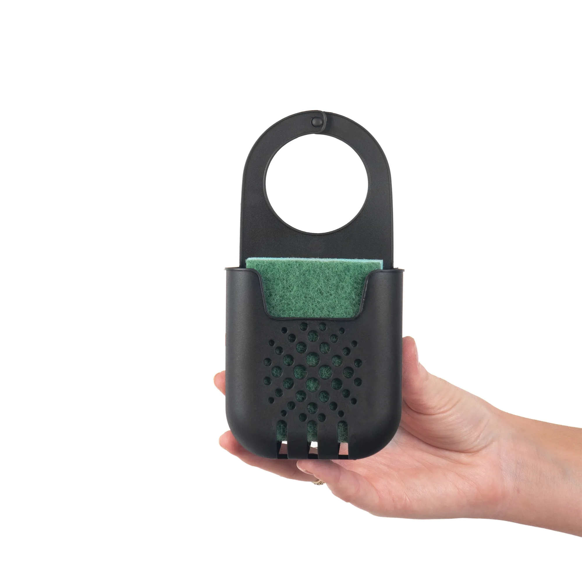 „Cascia“ pakabinamas organizatorius su kempine, juodas