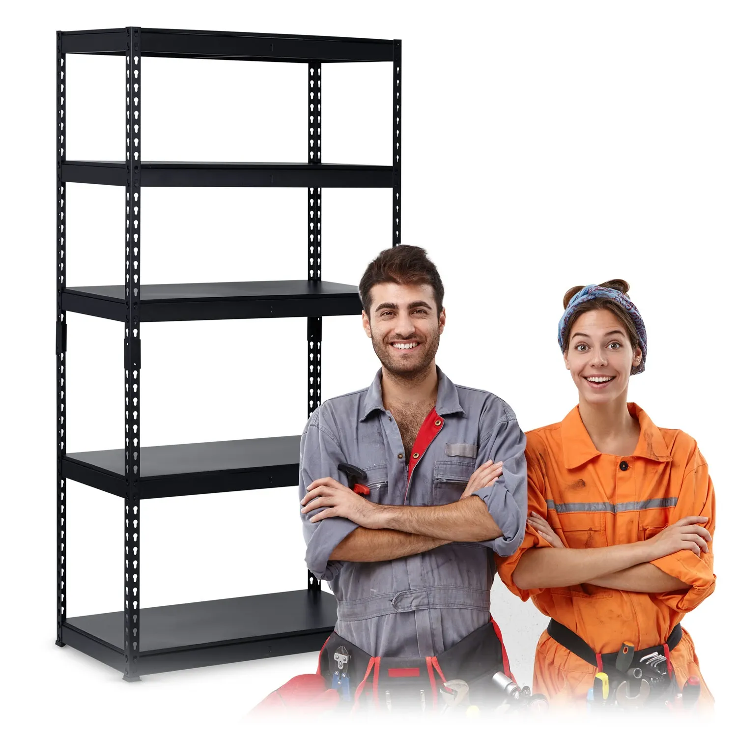 Metalinė daiktų laikymo lentyna 183 x 90 x 45 cm Humberg HR-700 juoda - nuotrauka 1