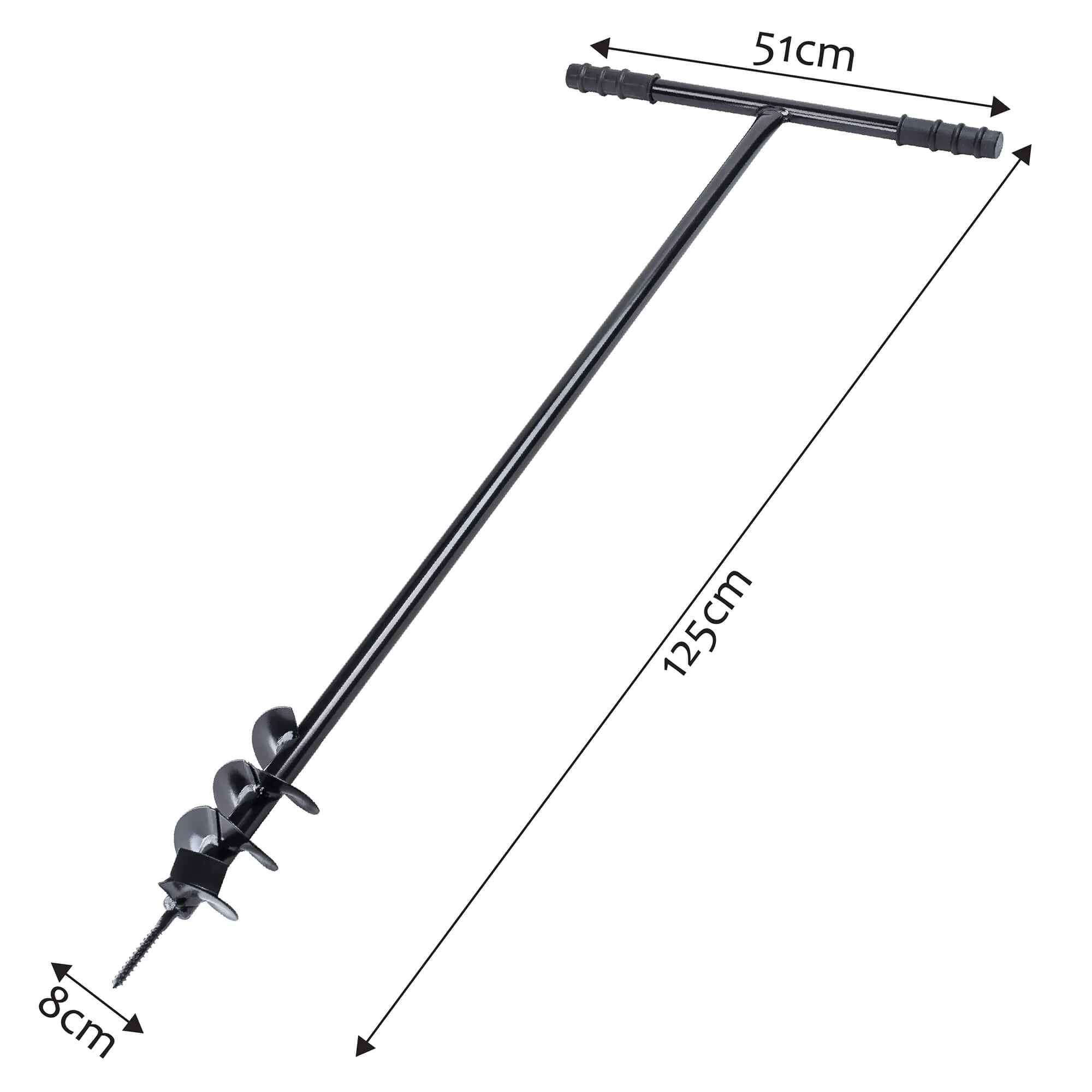 Rankinis grąžtas dirvožemiui „Flako“ 125 cm
