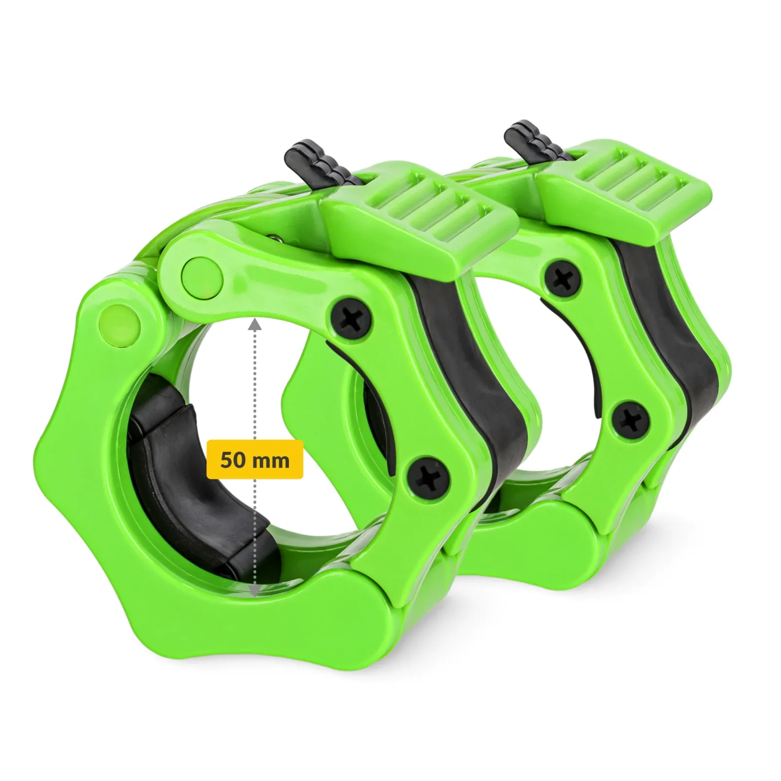 Olimpiniai žandikaulio spaustukai 50 mm žali