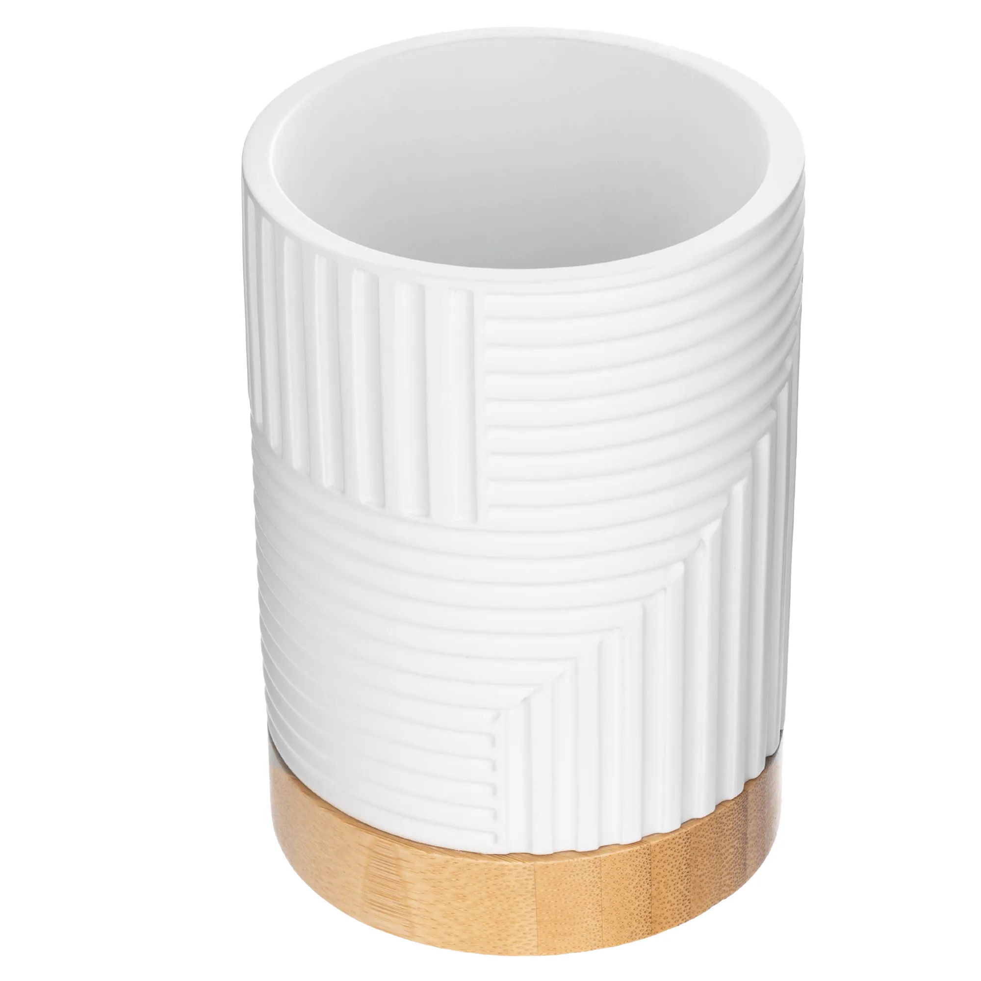 Lunel apvalus vonios puodelis, baltas