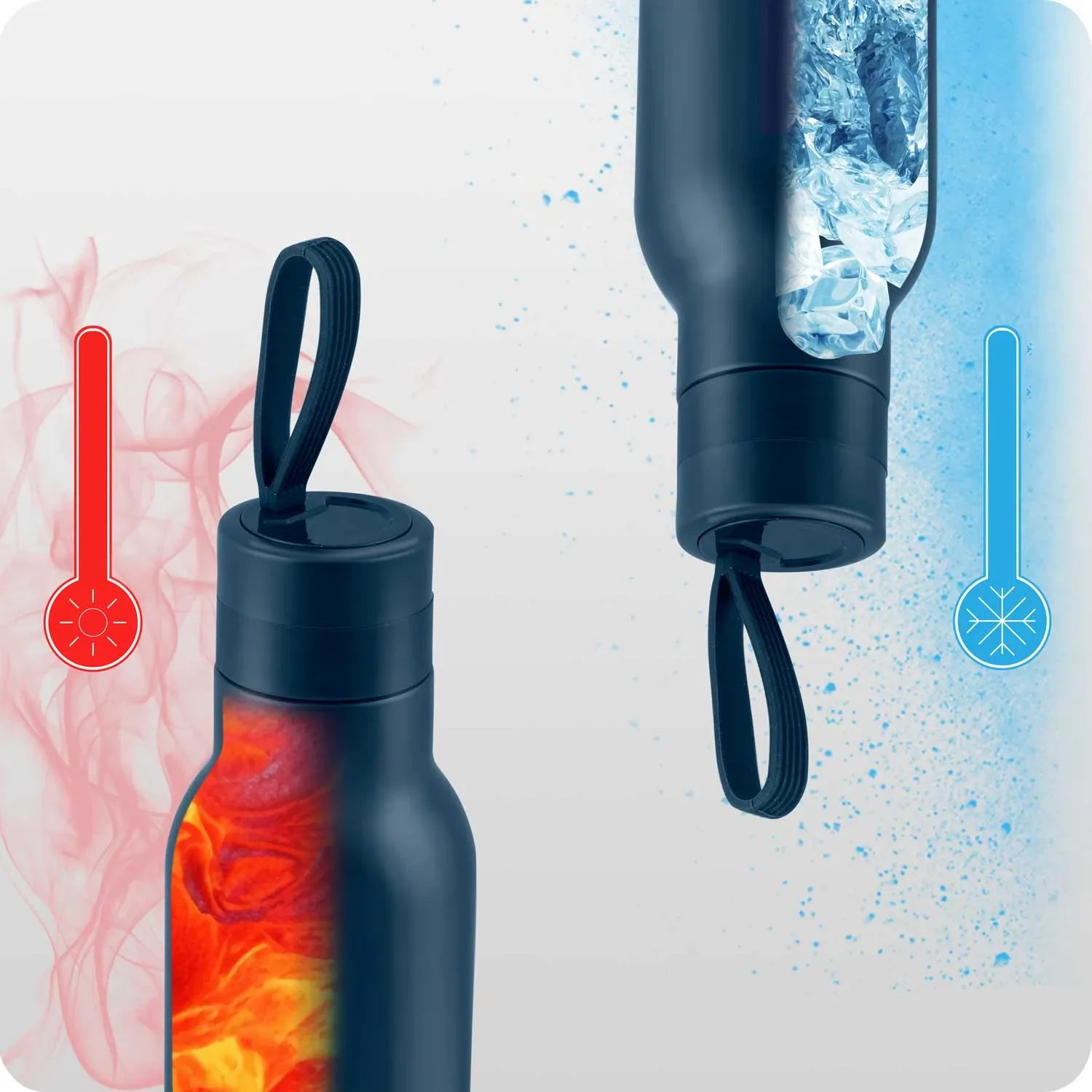 Vakuuminis termosas 500 ml BD-787 tamsiai mėlynas - nuotrauka 1