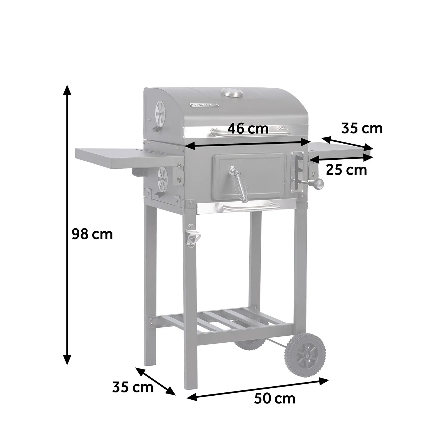 Berdsen BD-892 juodos anglies kepsninė su dangčiu - nuotrauka 1