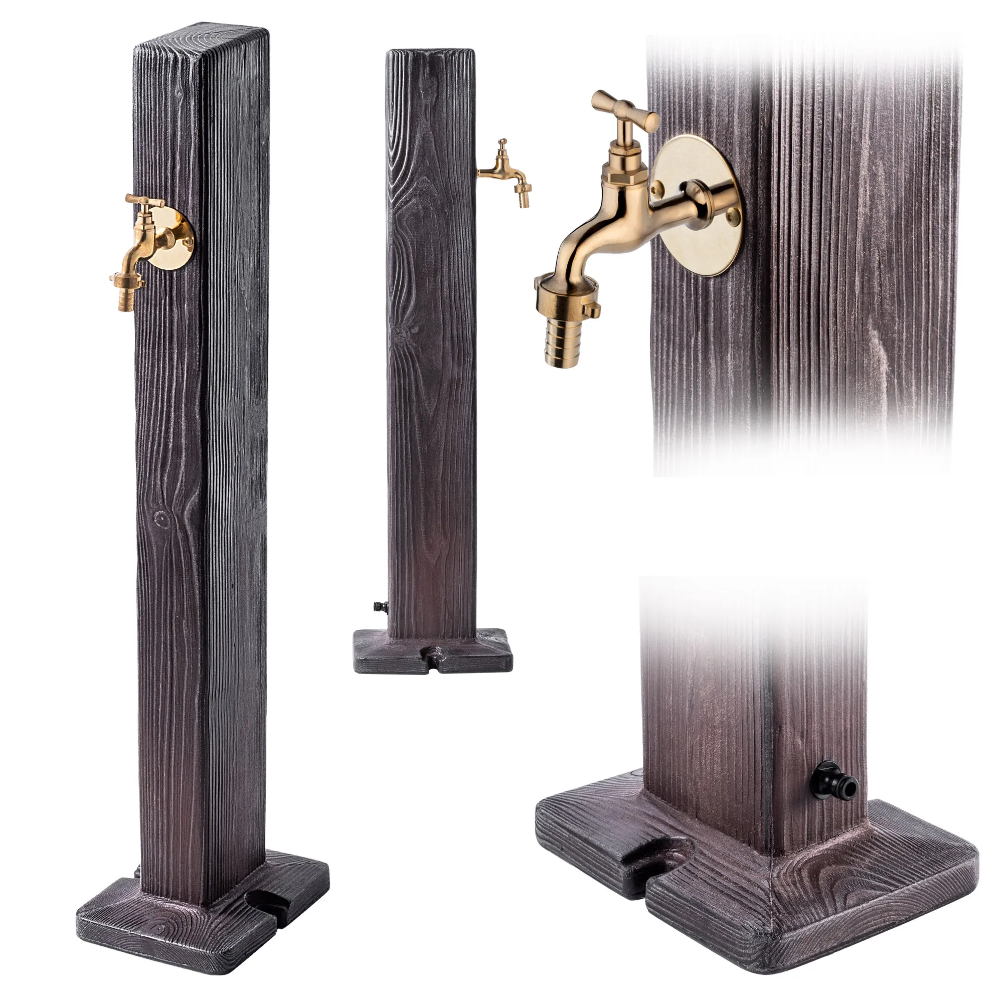 Torres rudas sodo stulpas su maišytuvu