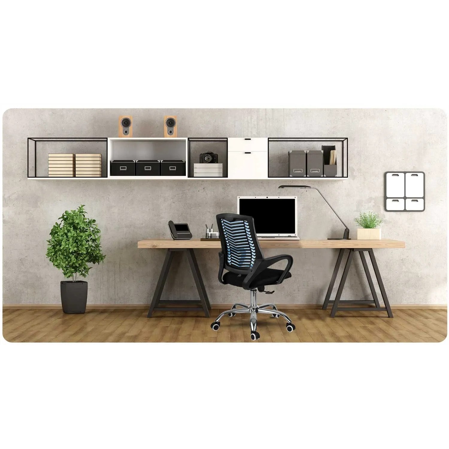 Sofotel Denar mikro tinklelio biuro kėdė, mėlyna - nuotrauka 1