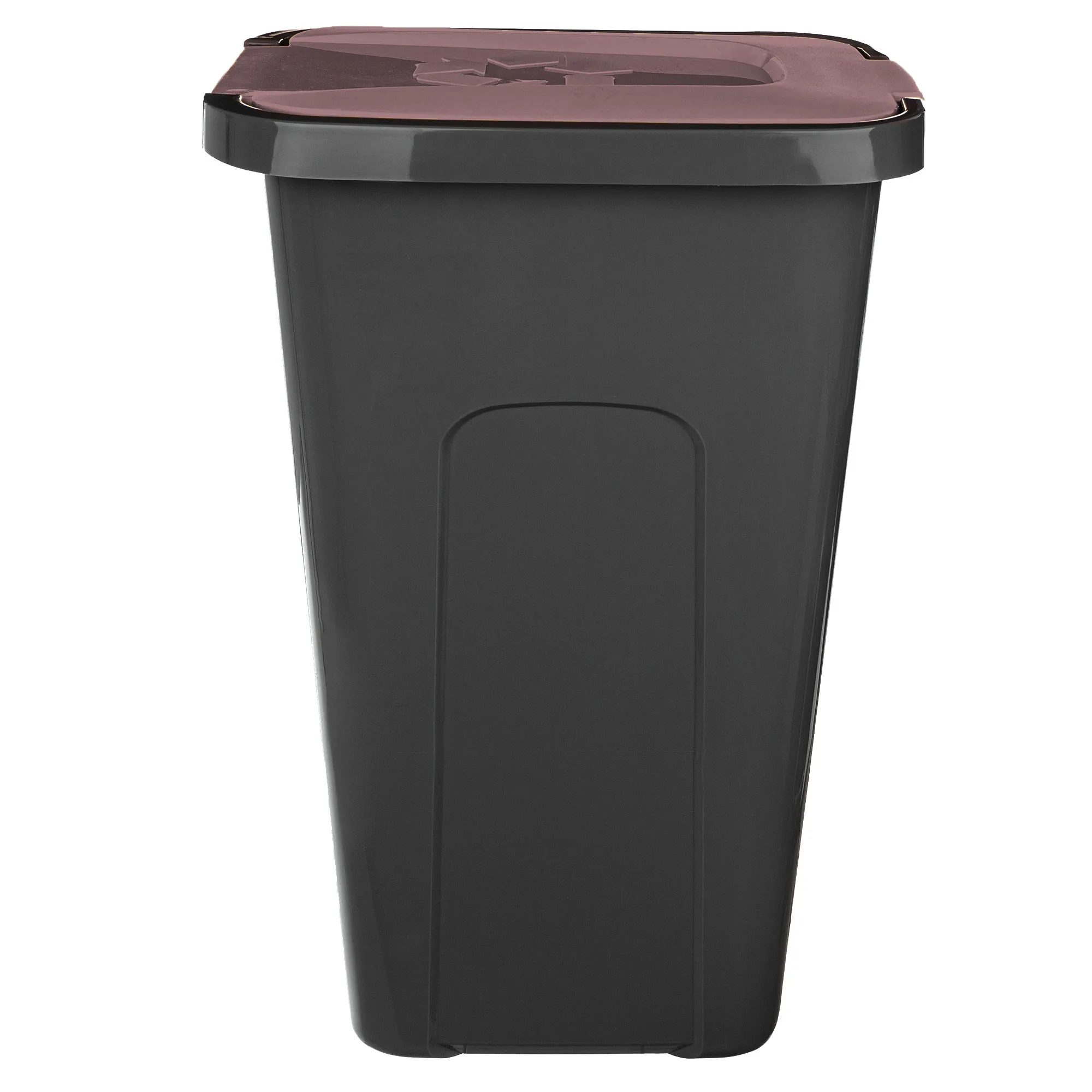 „Entrago“ 30 litrų šiukšliadėžė, juodos ir rudos spalvos